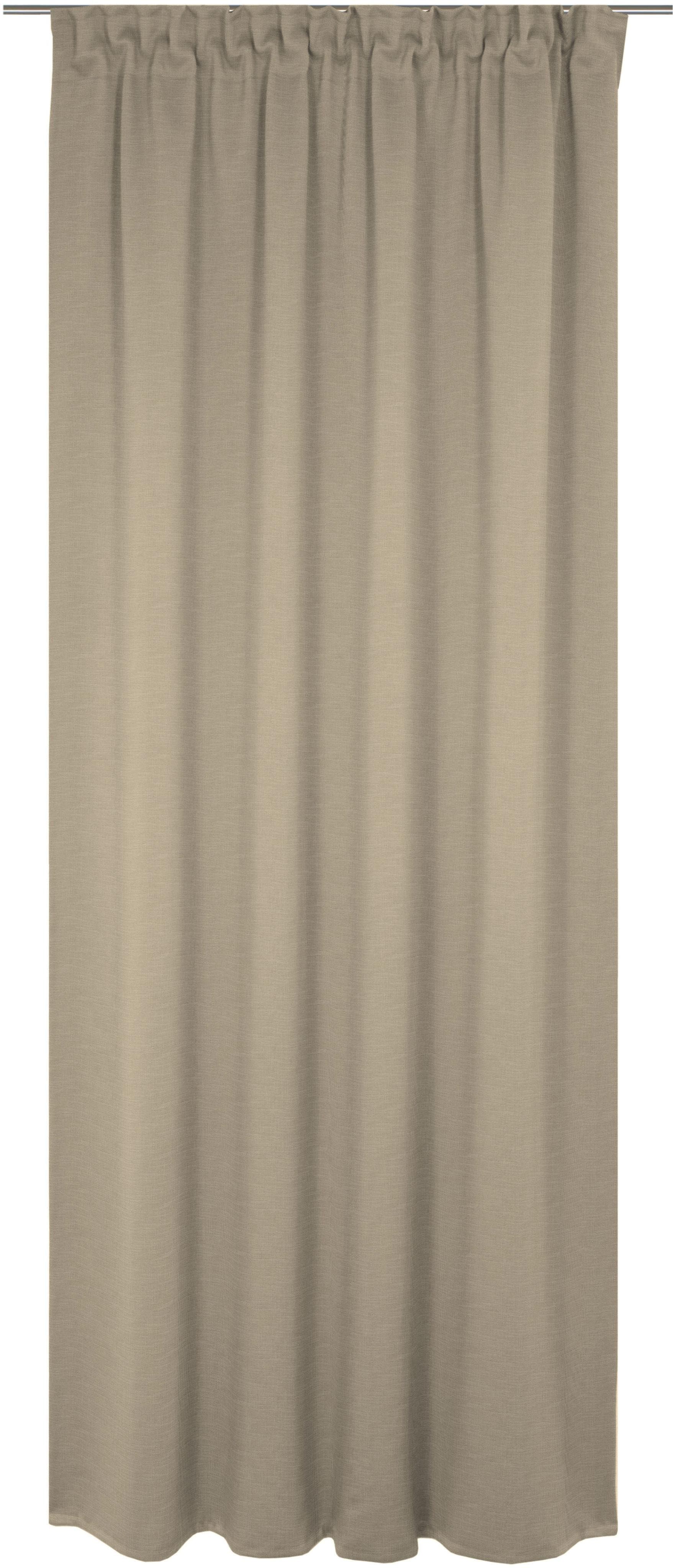WIRTH Vorhang Wiessee Beige Natur Leinenoptik Gardine