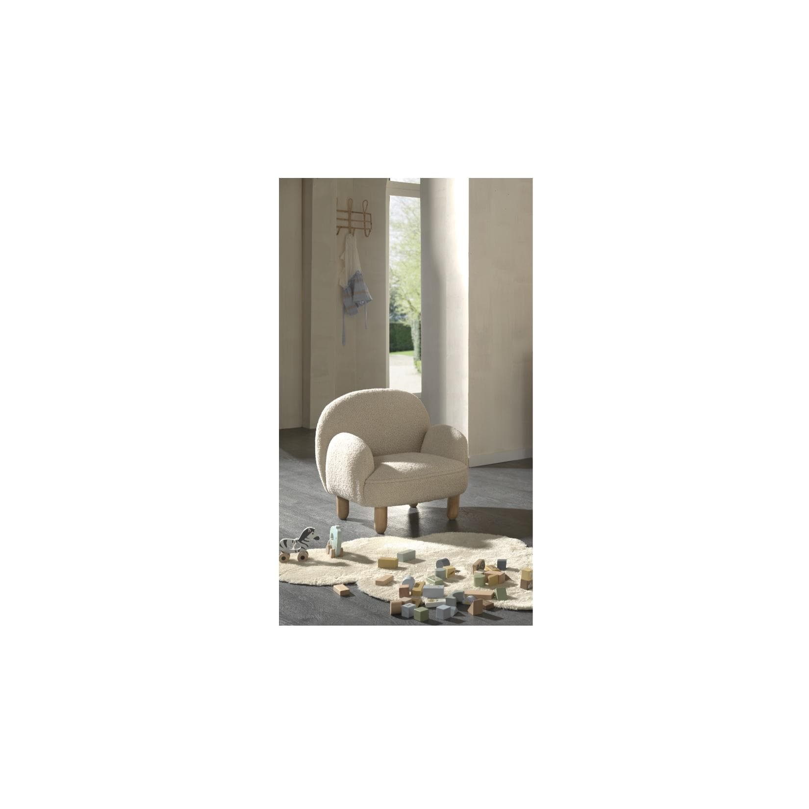 Kindersessel Bouclé Beige Vipack