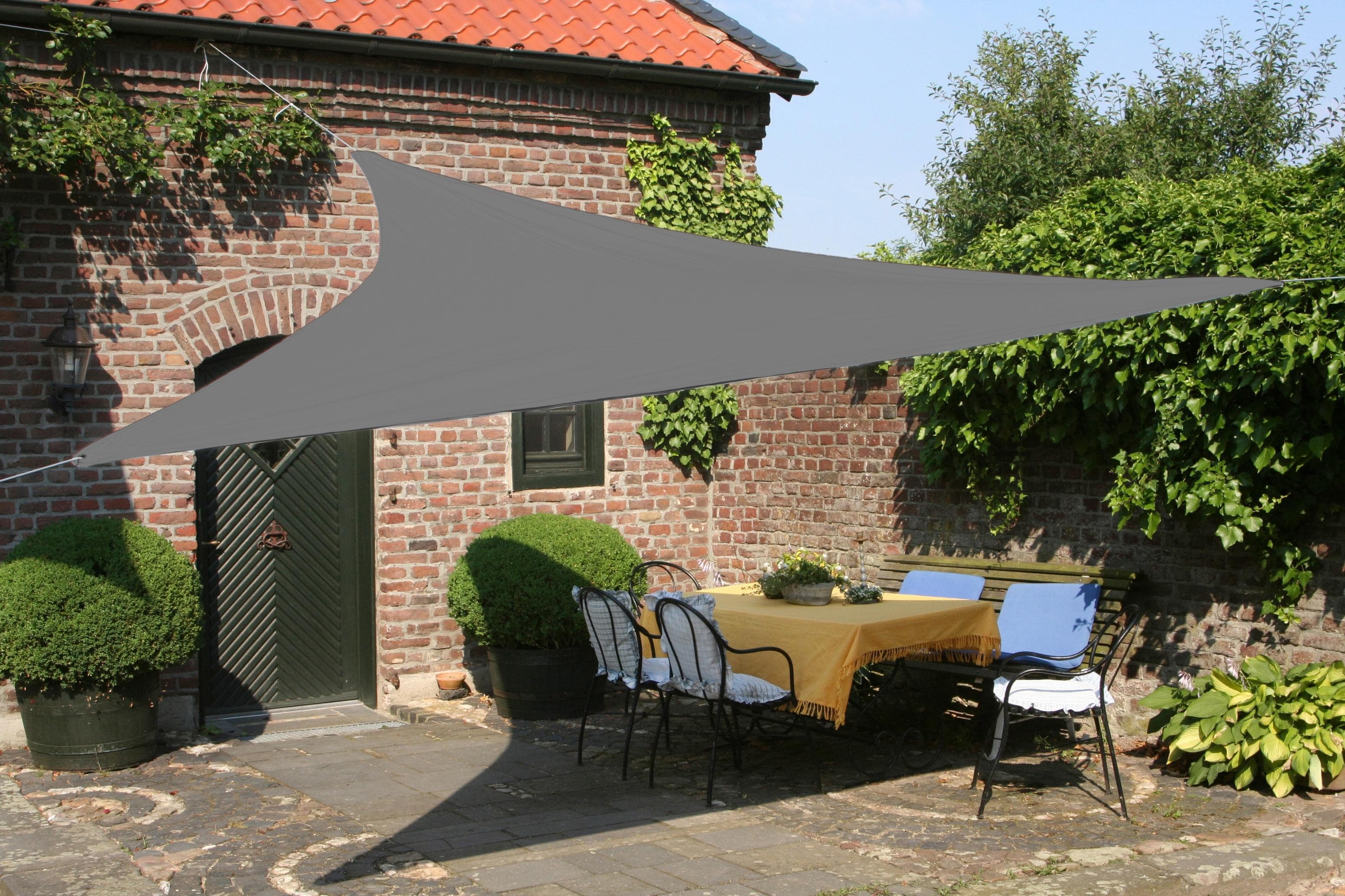 Floracord Sonnensegel dreieckig anthrazit Polyester