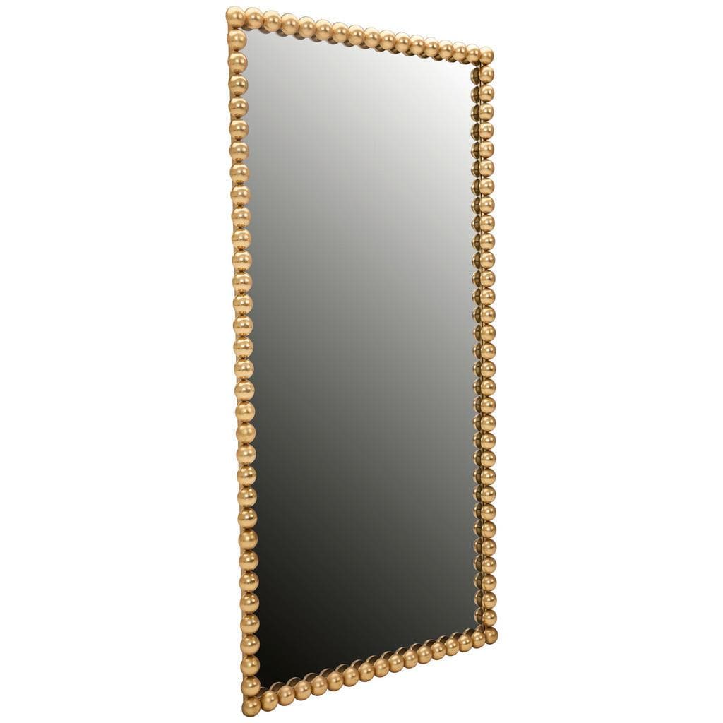 Mid.you Wandspiegel Gold Metall Glas Holzwerkstoff