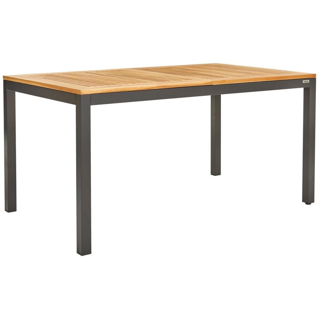 Ambia Garden Gartentisch Anthrazit Natur Teakholz ausziehbar