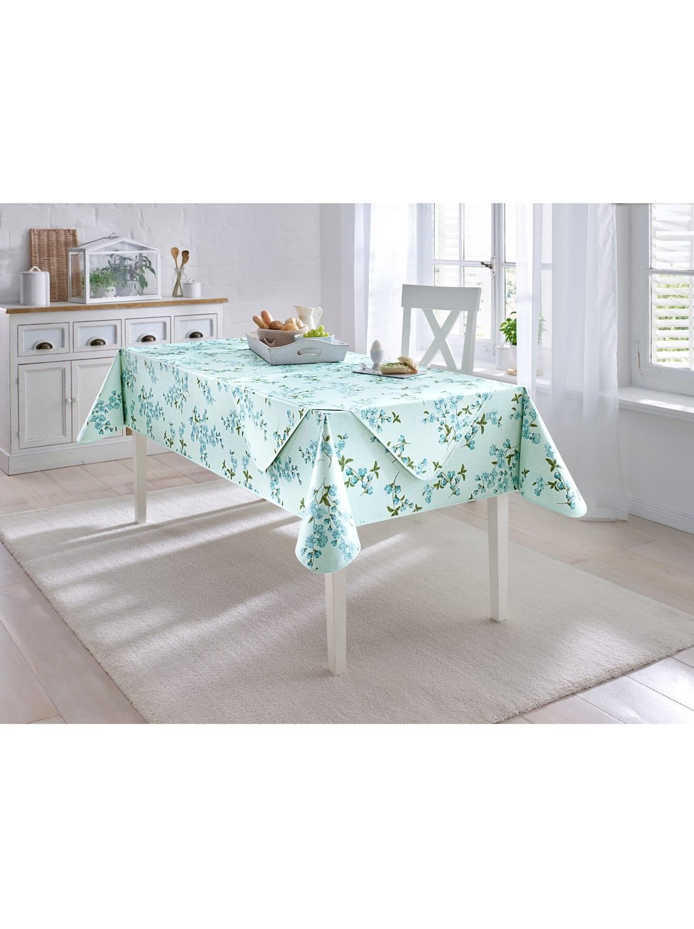 Tischdecke Gr. 2 Blau Eckig 110x140cm