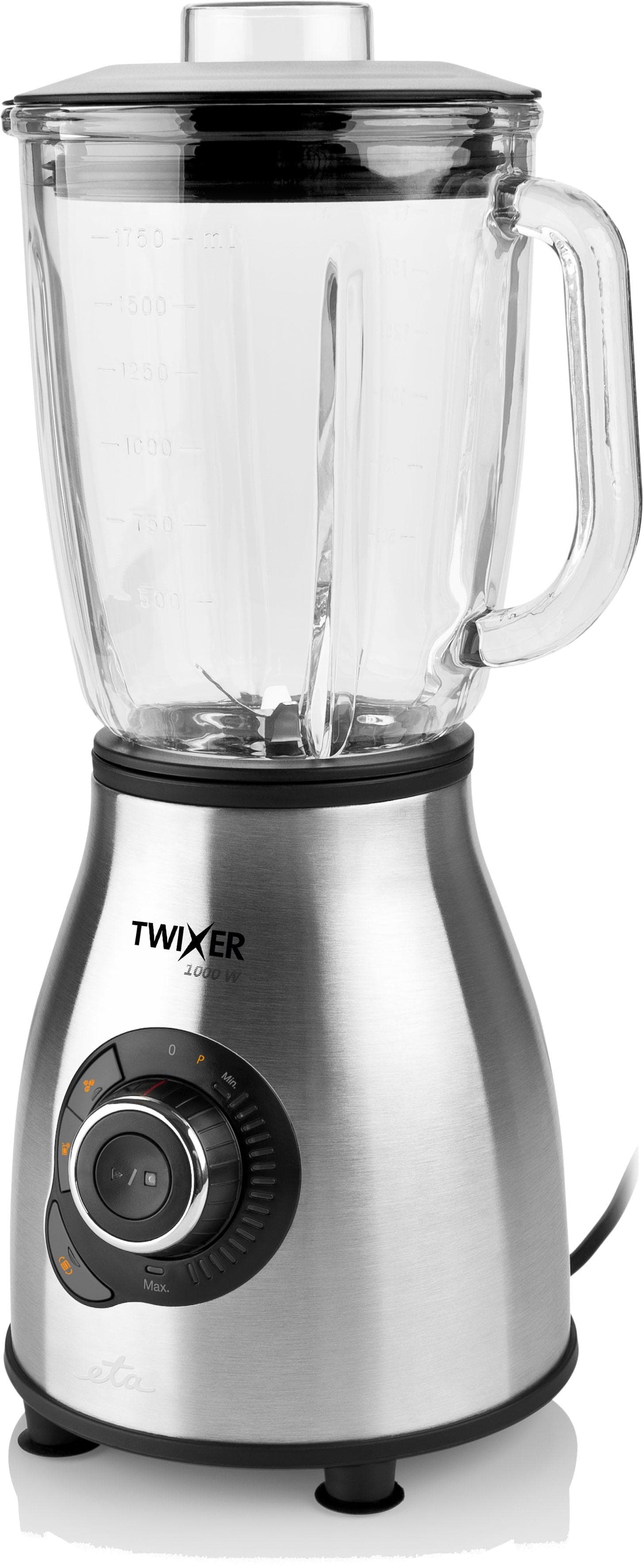 ETA Standmixer TWIXER 1000W Glasbehälter Silber