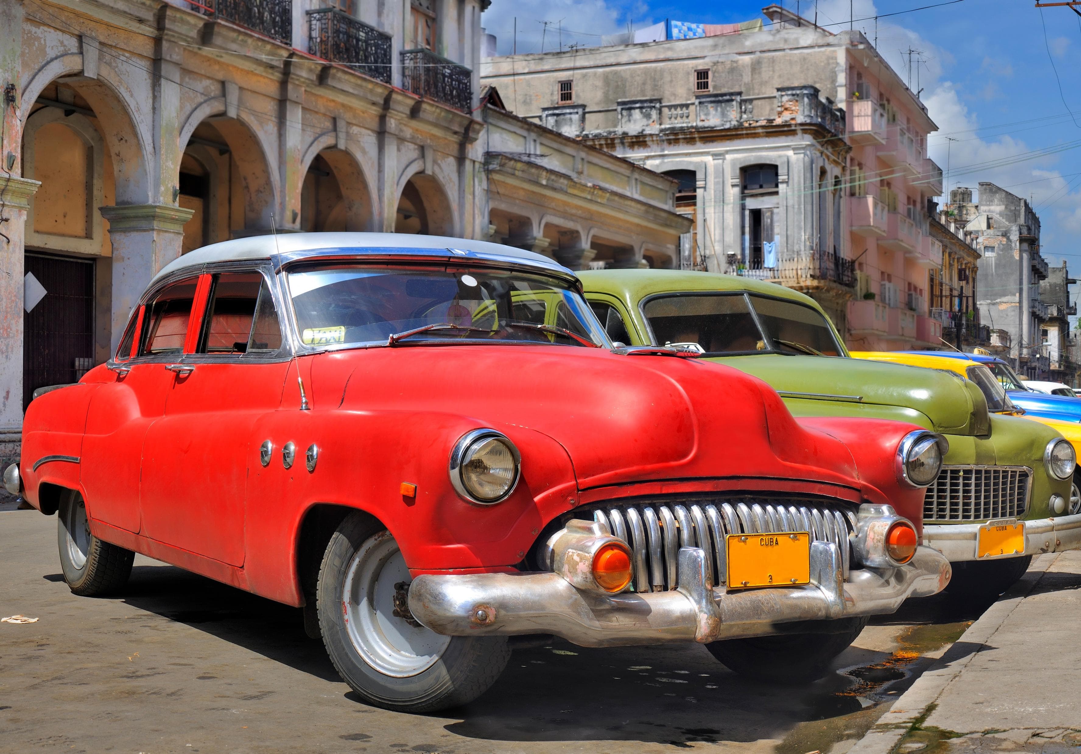 PAPERMOON Fototapete Havana Oldtimers Bunt Vlies