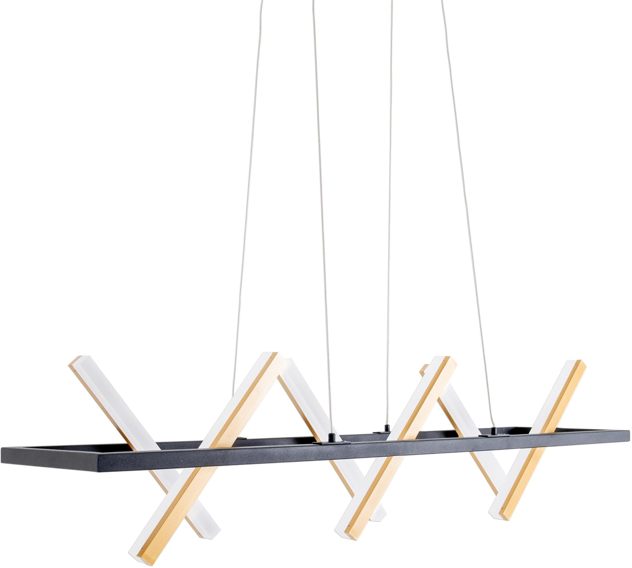 NÄVE LED Pendelleuchte Cadice Gold Schwarz