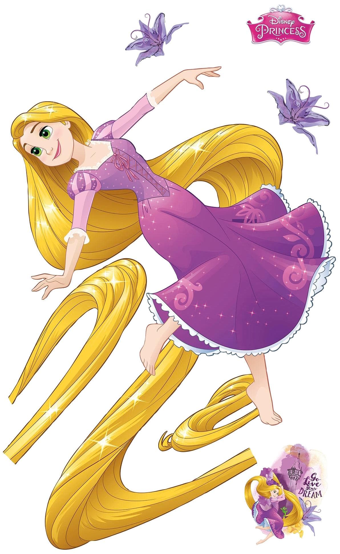 Komar Selbstklebende Vliestapete Rapunzel XXL 127x200 cm