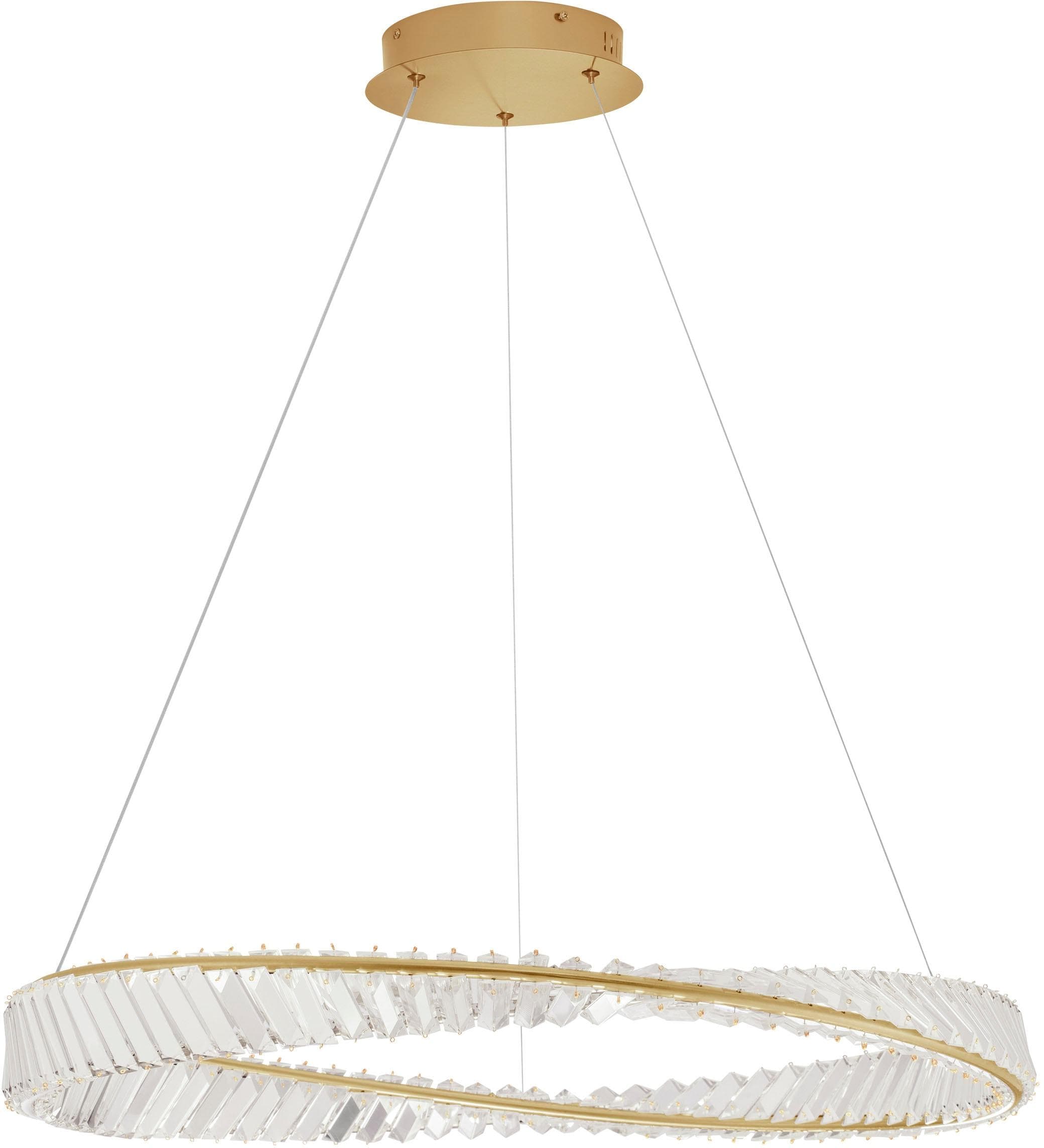 NOVA LUCE LED-Hängeleuchte Aurelia Gold Dimmbar
