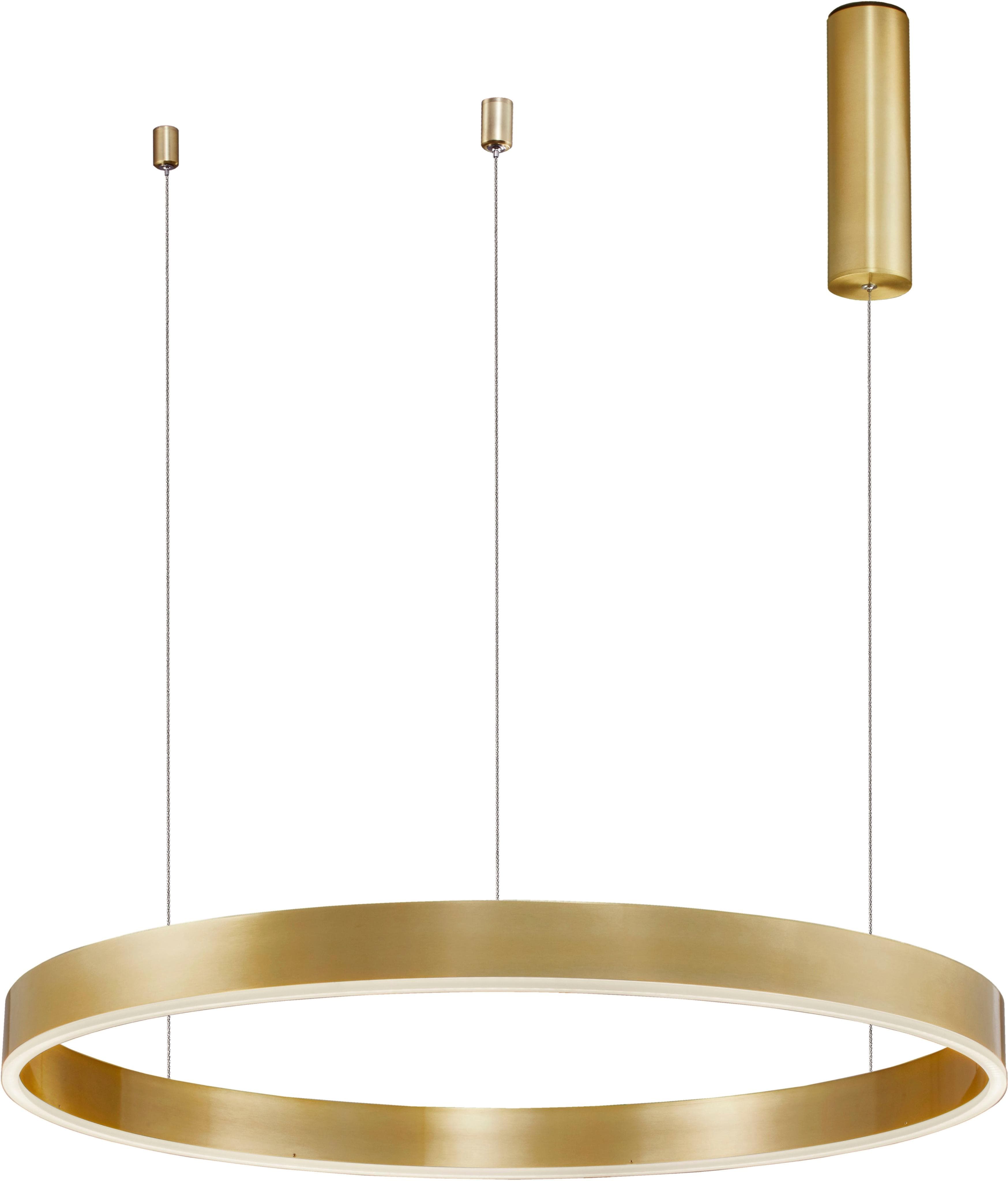 NOVA LUCE LED-Hängeleuchte "MOTIF" Gold 80cm Dimmbar