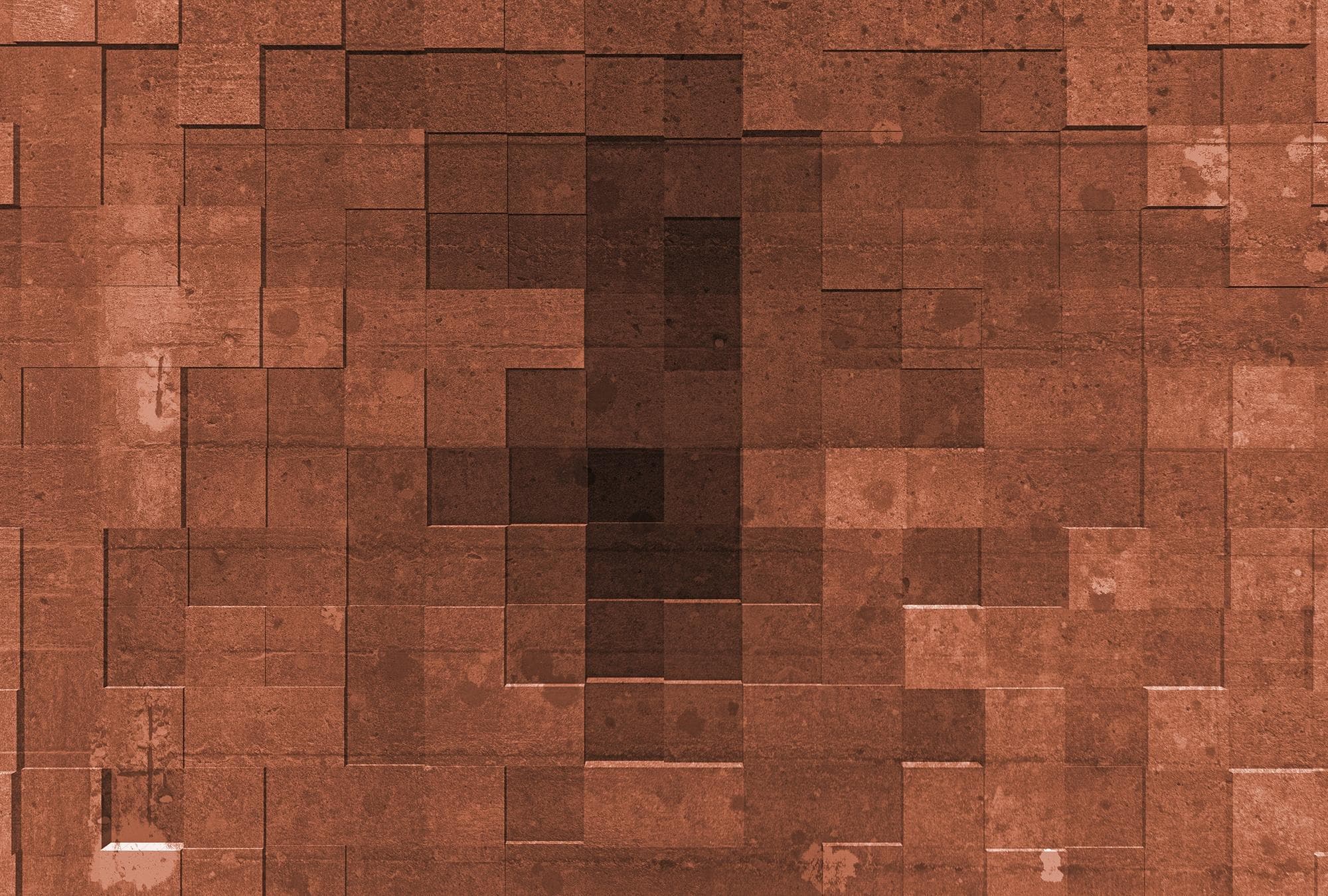 ARCHITECTS PAPER Fototapete Atelier 47 Mosaic Tiles 1 Rot Schwarz
