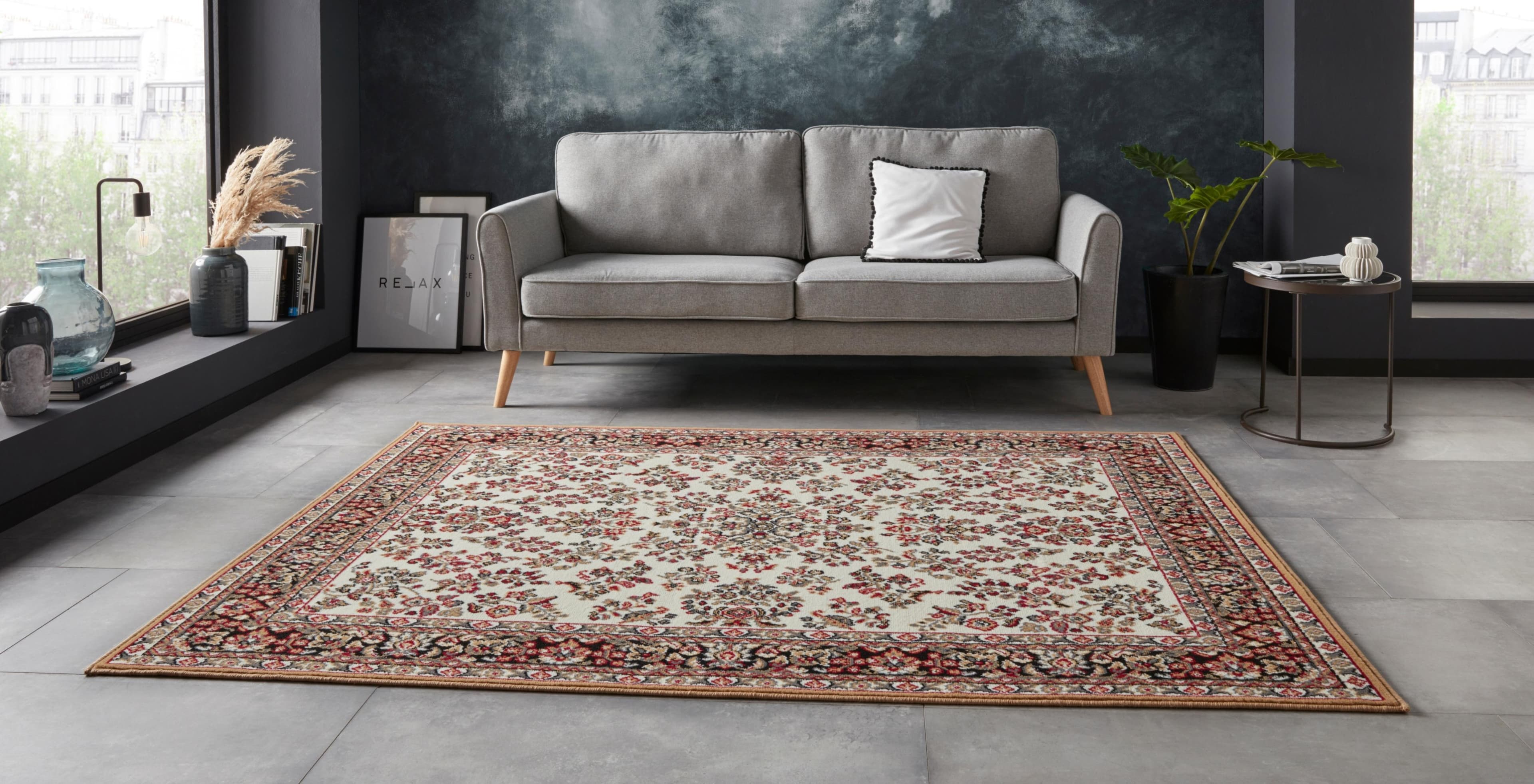 HANSE HOME Teppich Halton Gelb Orientalisch Kurzflor Läufer