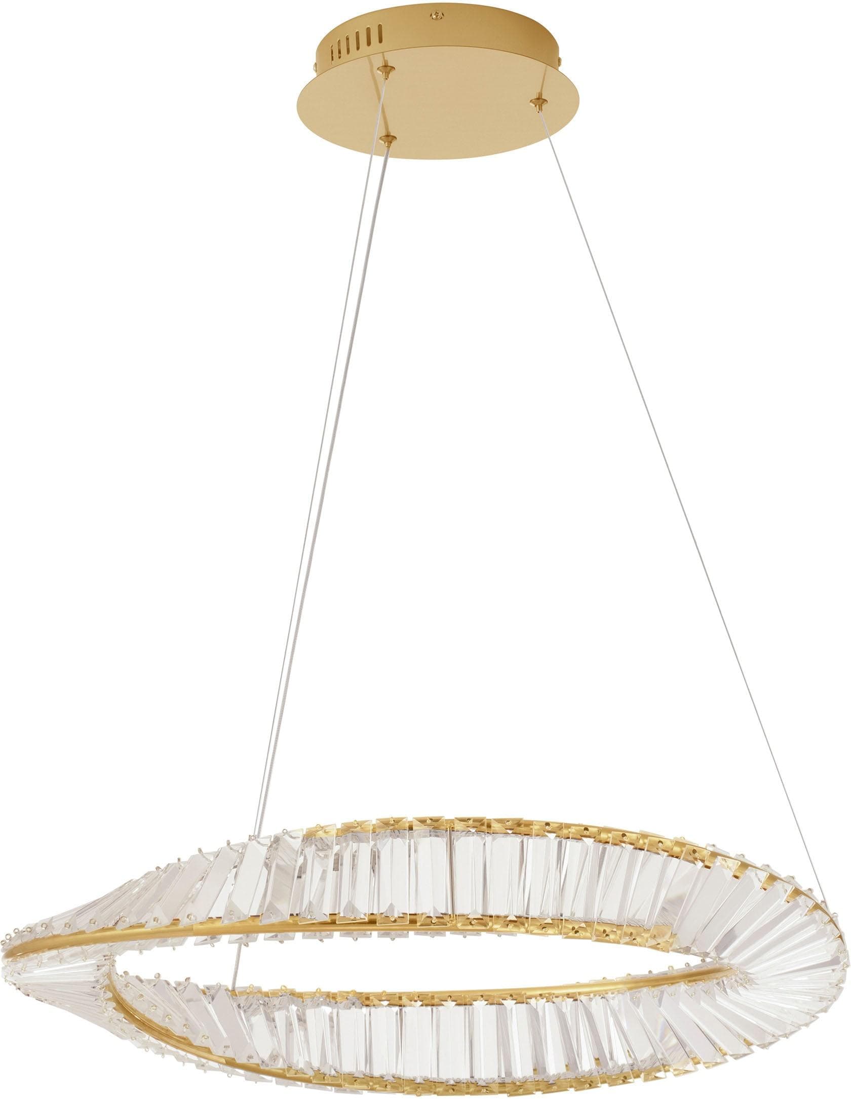 NOVA LUCE LED-Hängeleuchte Aurelia Gold Dimmbar
