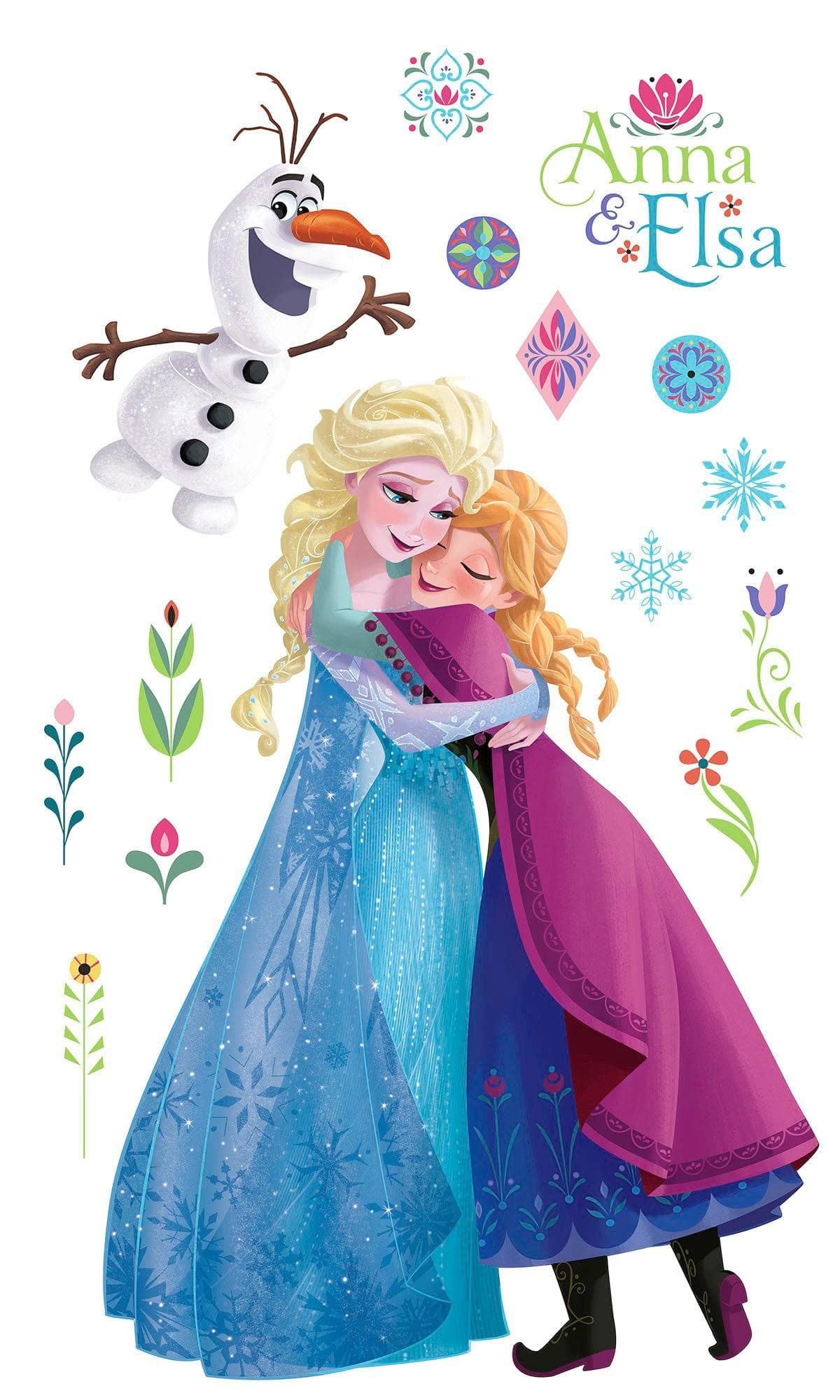 KOMAR Selbstklebende Vliestapete Frozen Nordic Summer XXL bunt