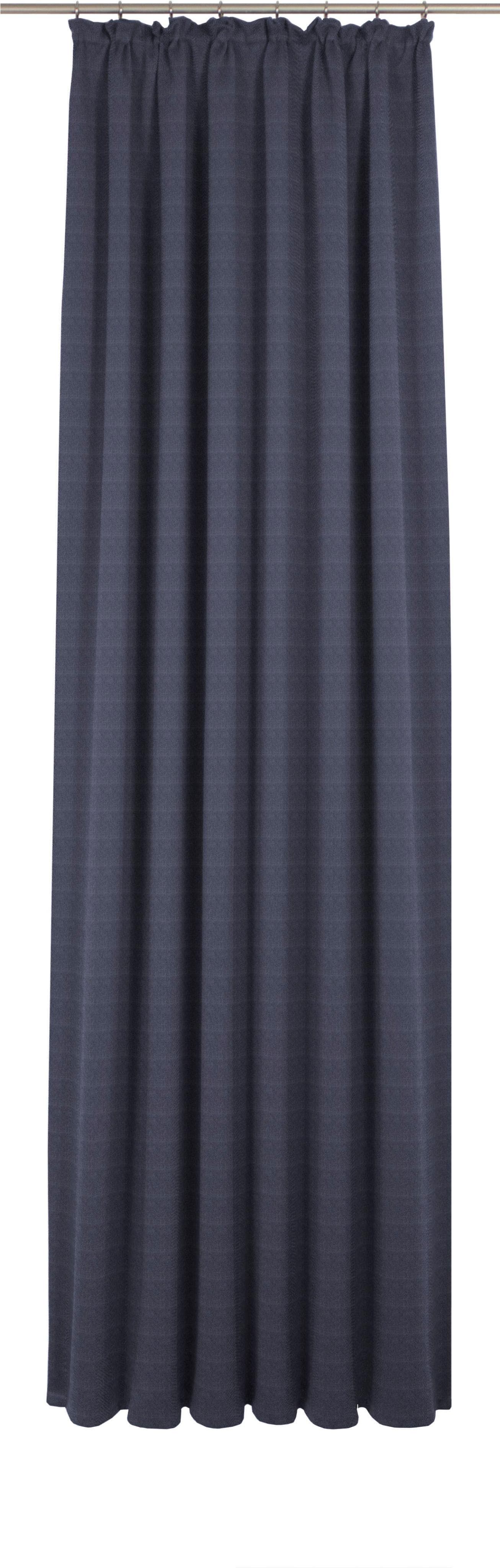 ADAM Vorhang Uni Collection Light Dunkelblau 100% Bio-Baumwolle Blickdicht