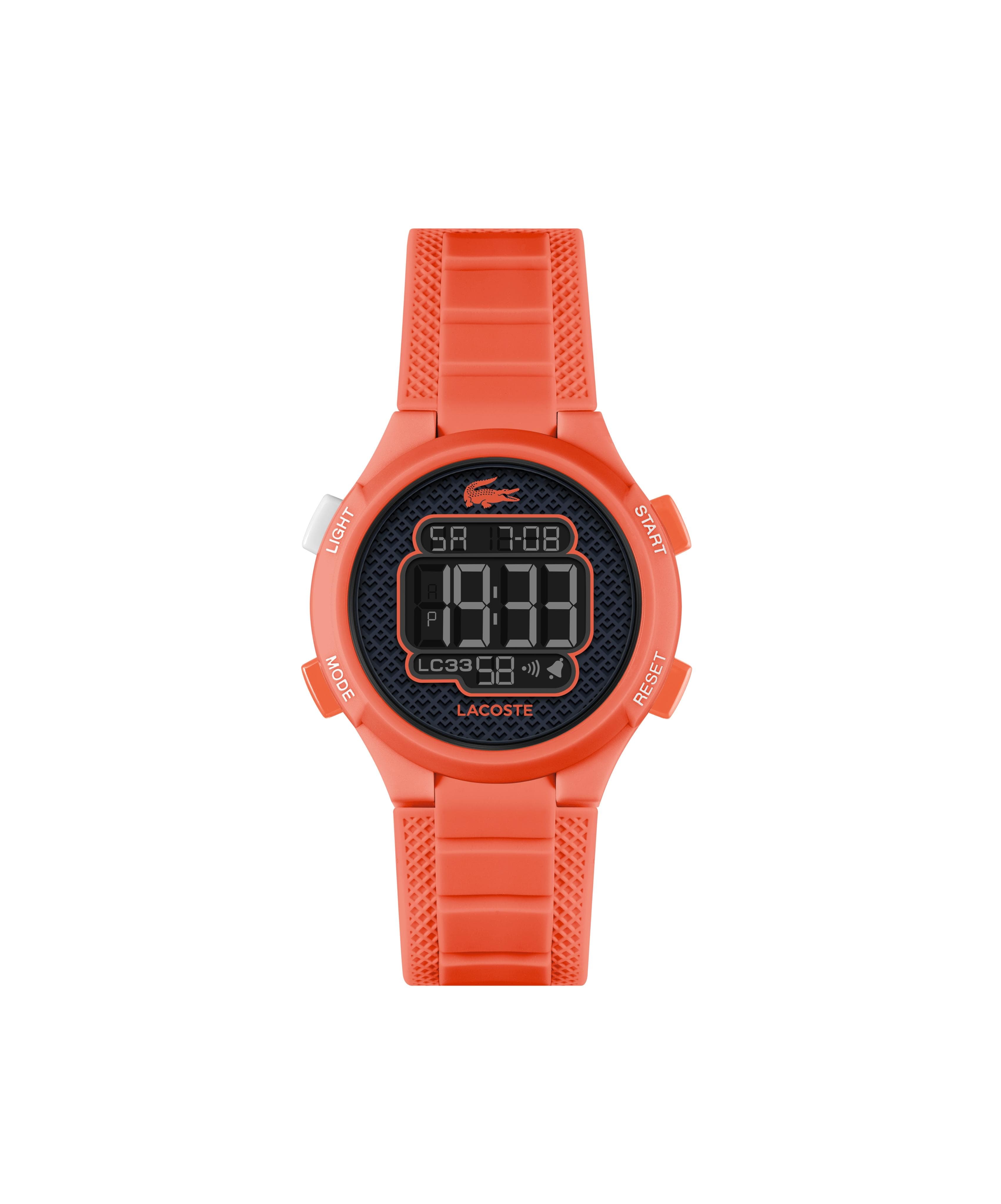 Lacoste LC33 Kids Chronograph Uhr apricot Quarz Silikon