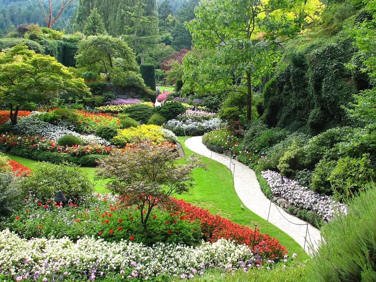 PAPERMOON Fototapete Butchart Gardens Vlies Bunt