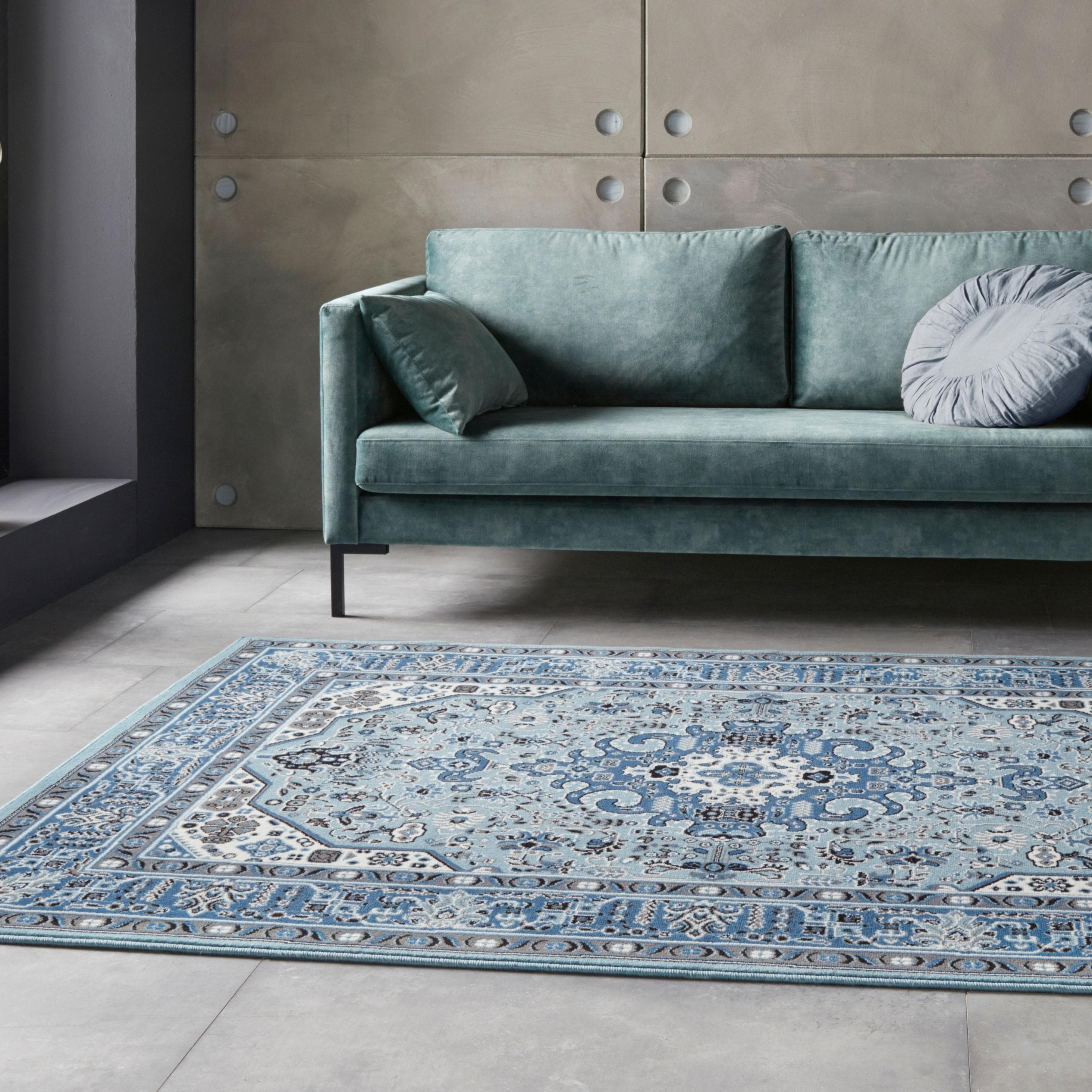 Teppich HANSE HOME Skazar Isfahan Blau Vintage Orientalisch