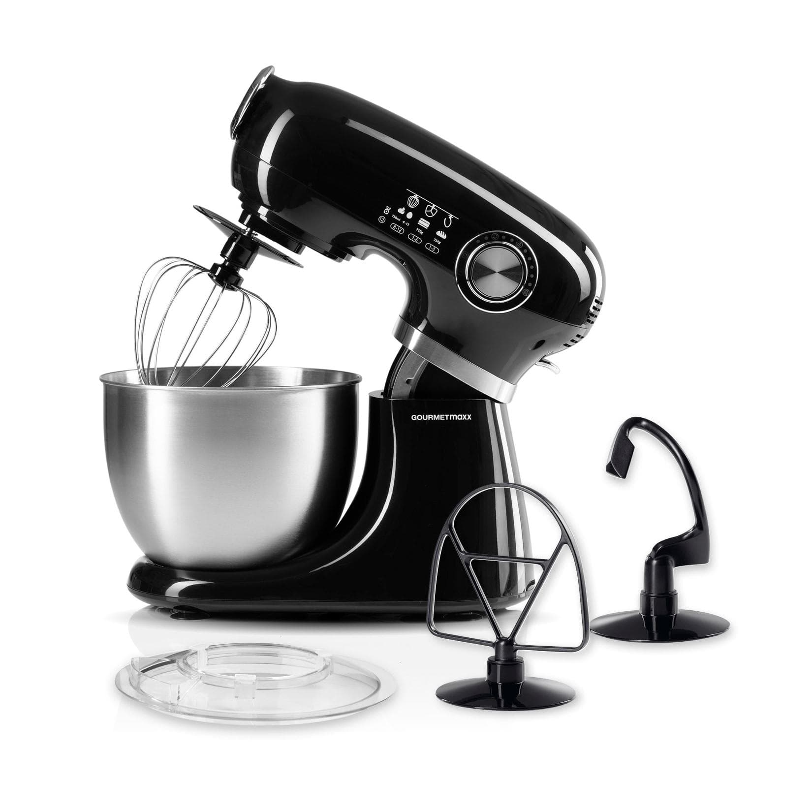 GOURMETmaxx Küchenmaschine 1000W Schwarz