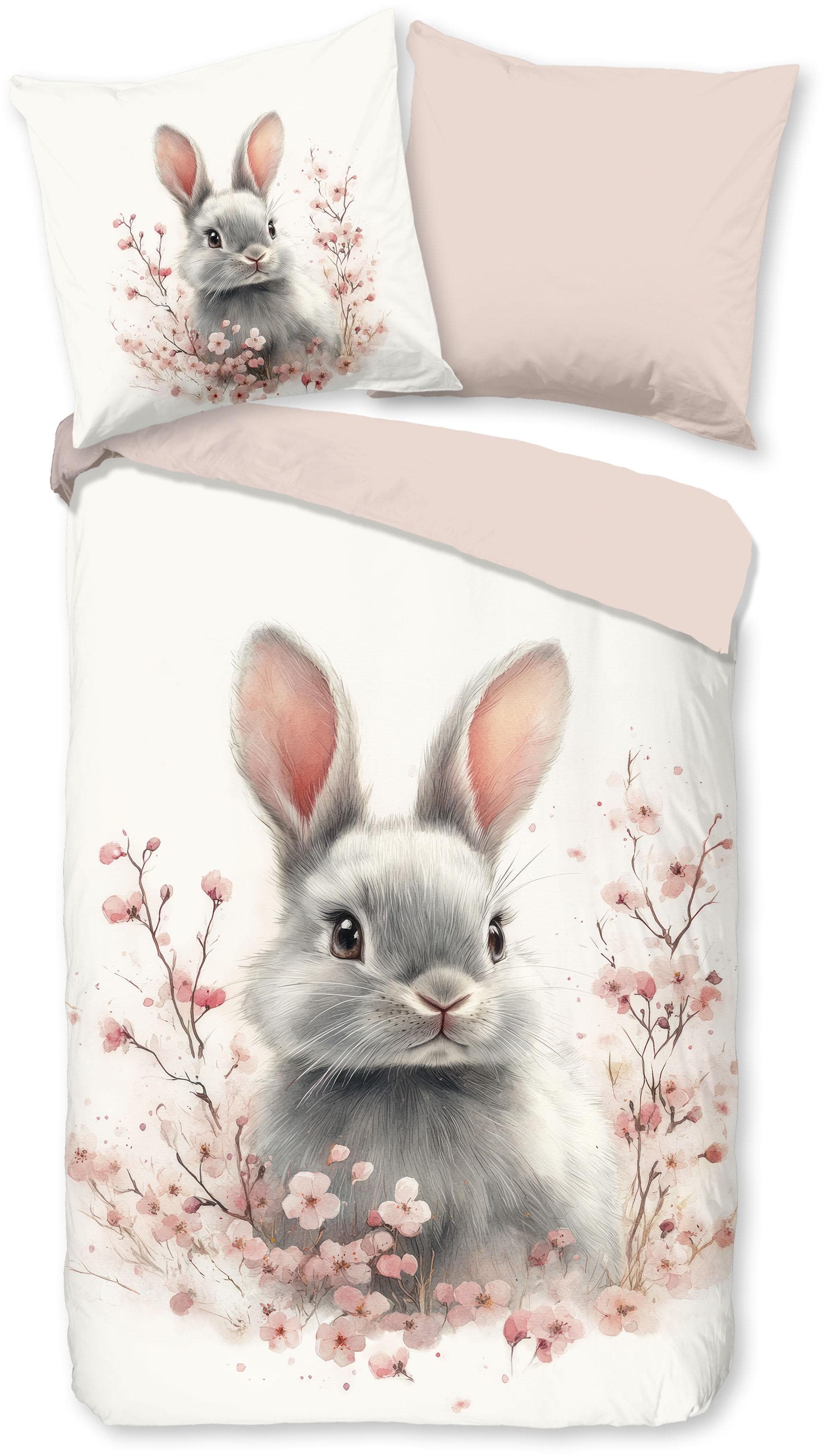 Kinderbettwäsche GOOD MORNING 'Fien' Ecru 100% Baumwolle Renforcé
