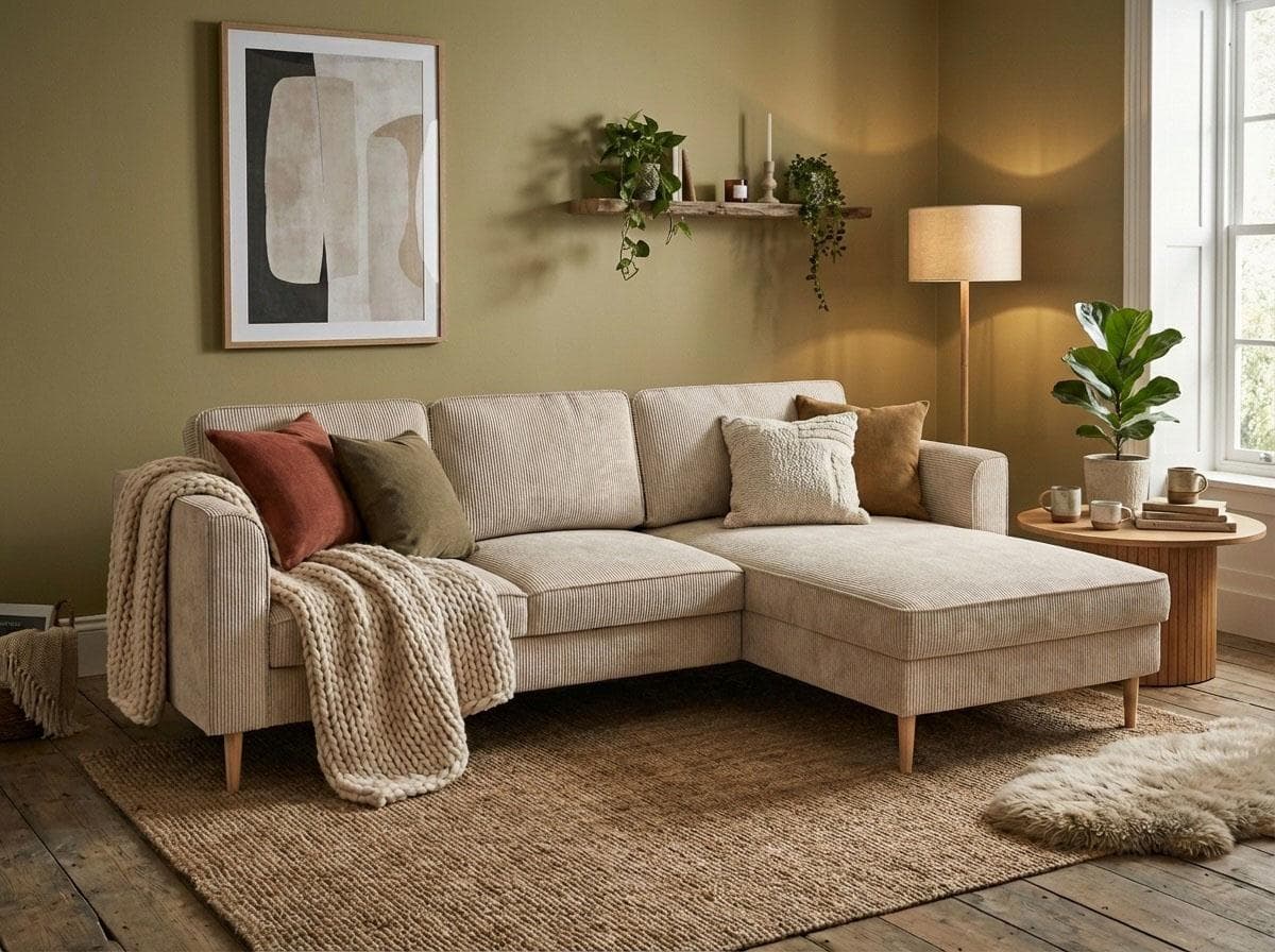 Ecksofa HOME AFFAIRE Booster mit Schlaffunktion & Bettkasten, Beige