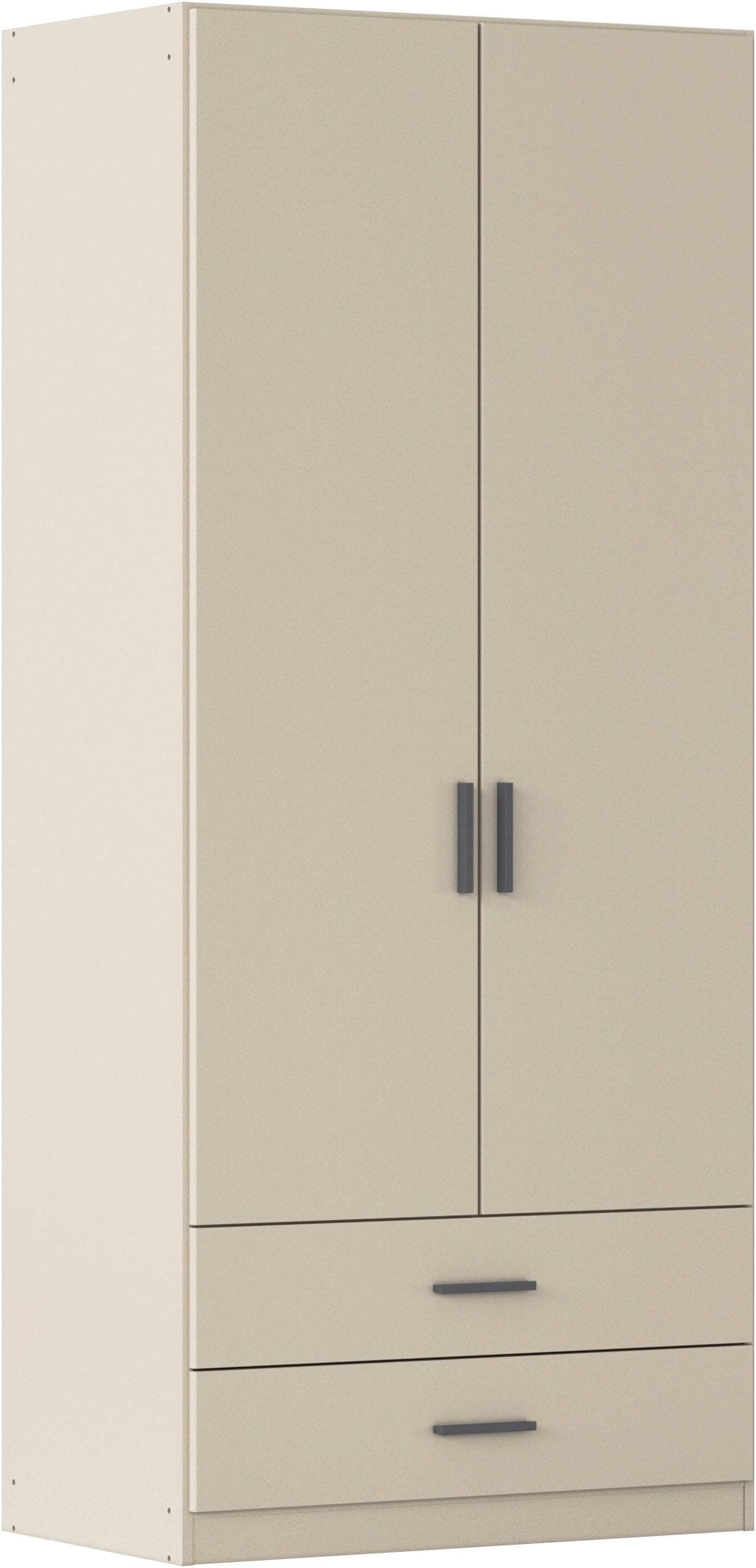 Rauch Gamma Drehtürenschrank Beige mit Schubladen