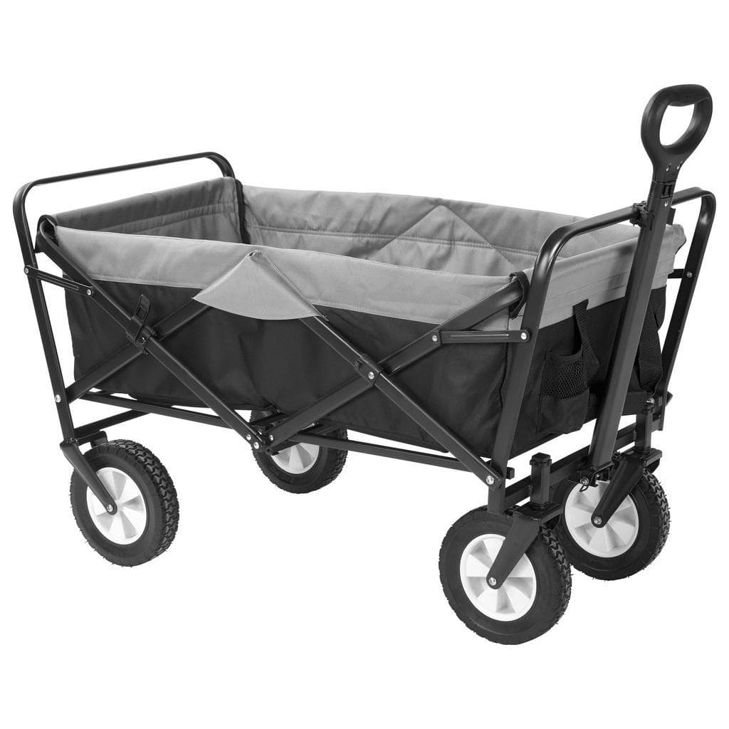 My Baby Lou Bollerwagen Grau Schwarz Metall Kunststoff Textil