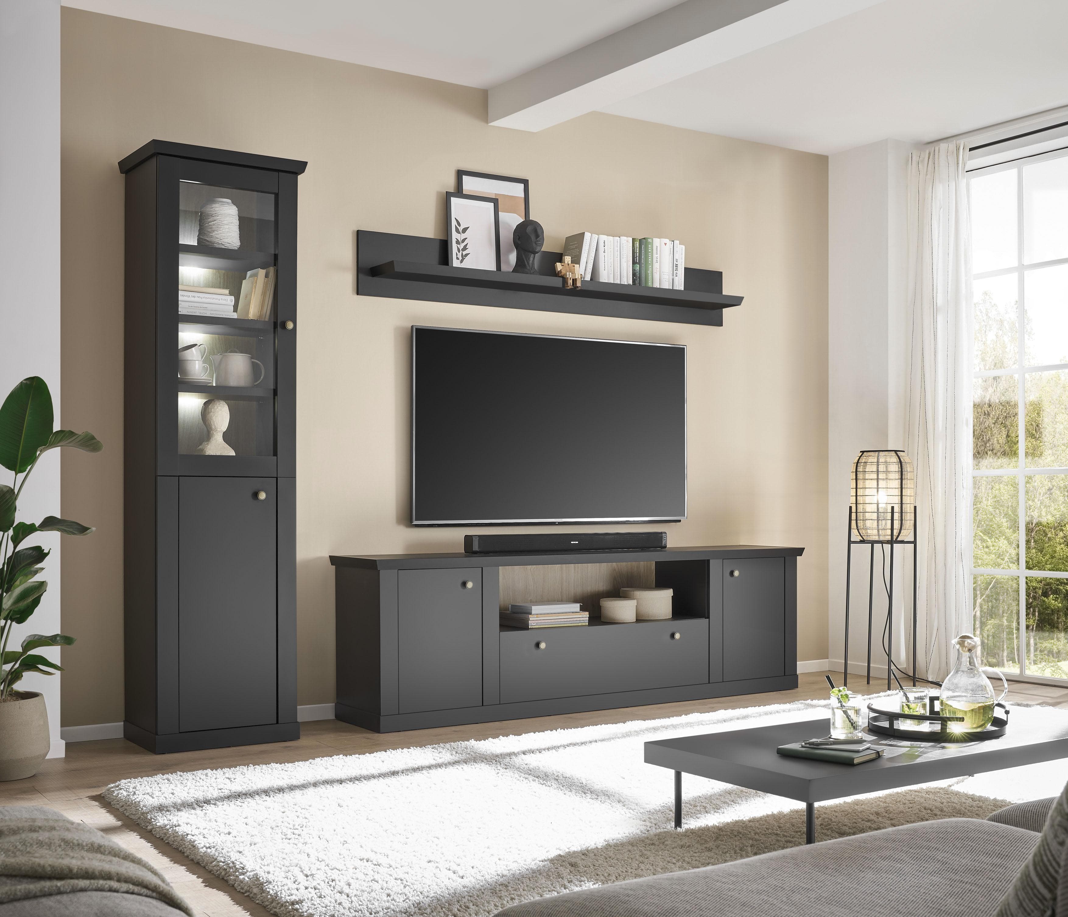 Wohnwand Lincoln 270cm Home Affaire Landhausstil