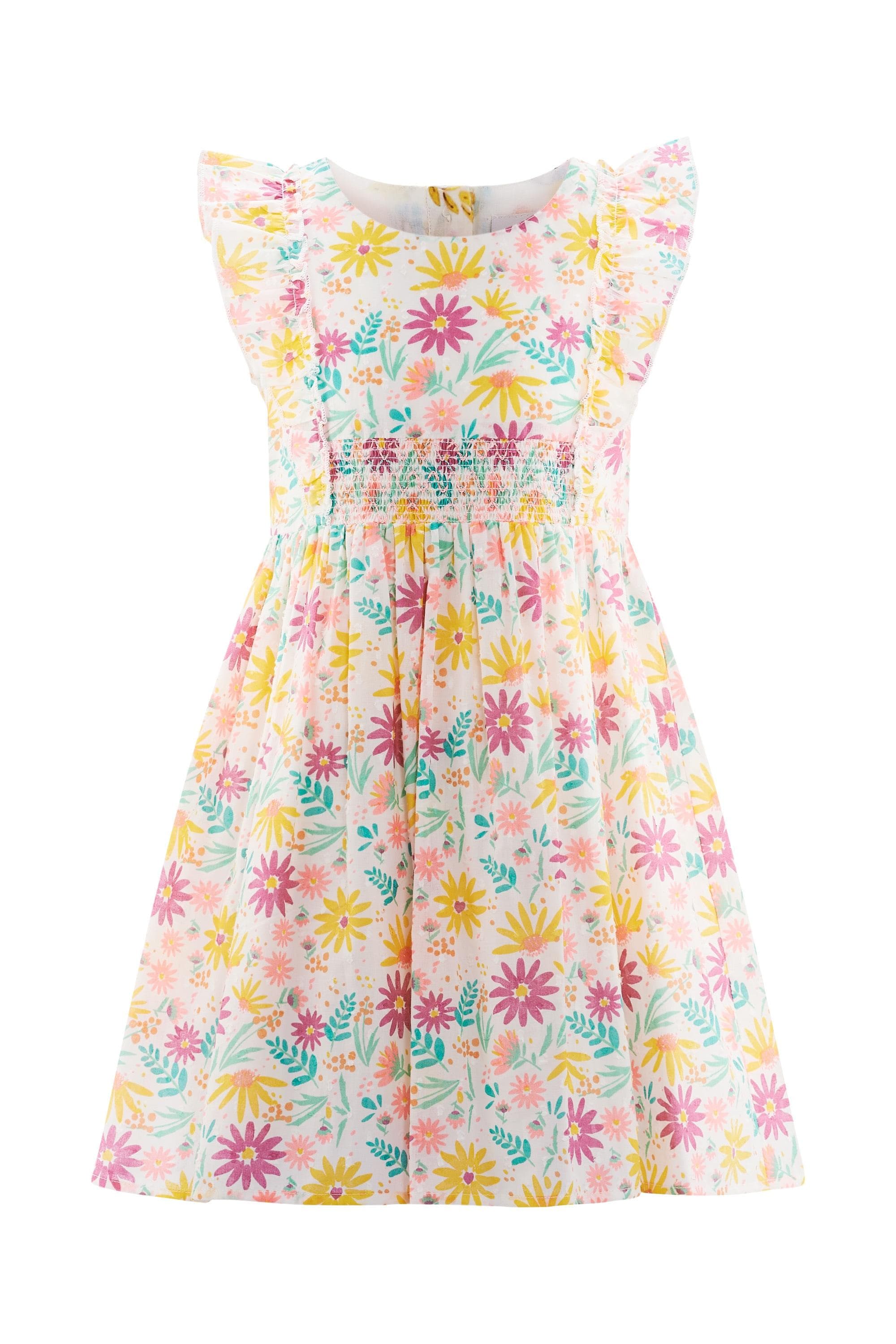 happy girls Sommerkleid Mädchen 100% Baumwolle Blumendruck