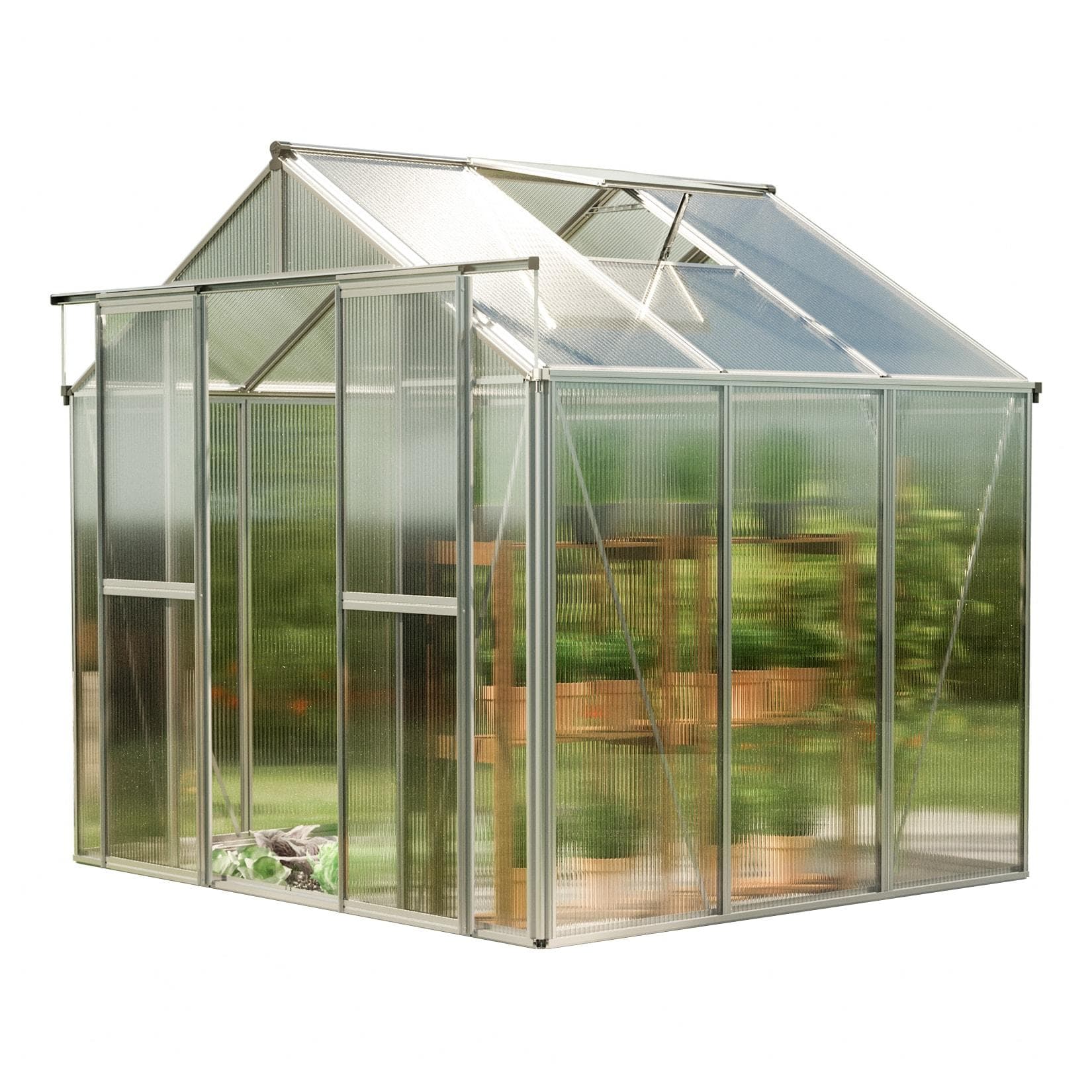 GFP Gewächshaus SAPHIR 6mm Polycarbonat mit Dachfenster