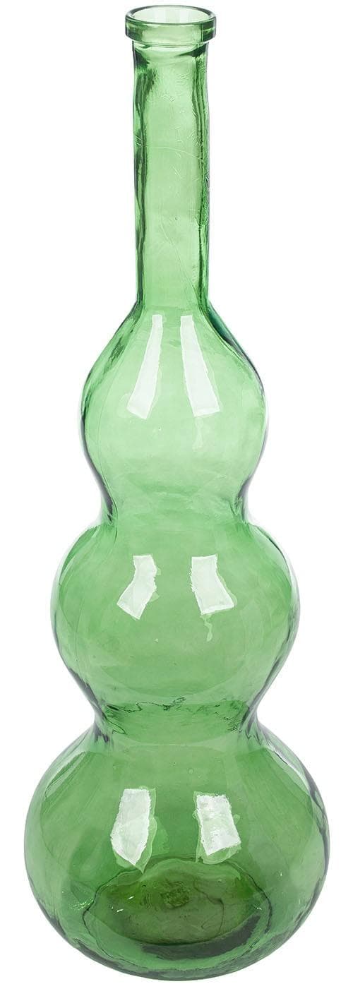 Gilde Bodenvase Balleros grün Glas bauchig