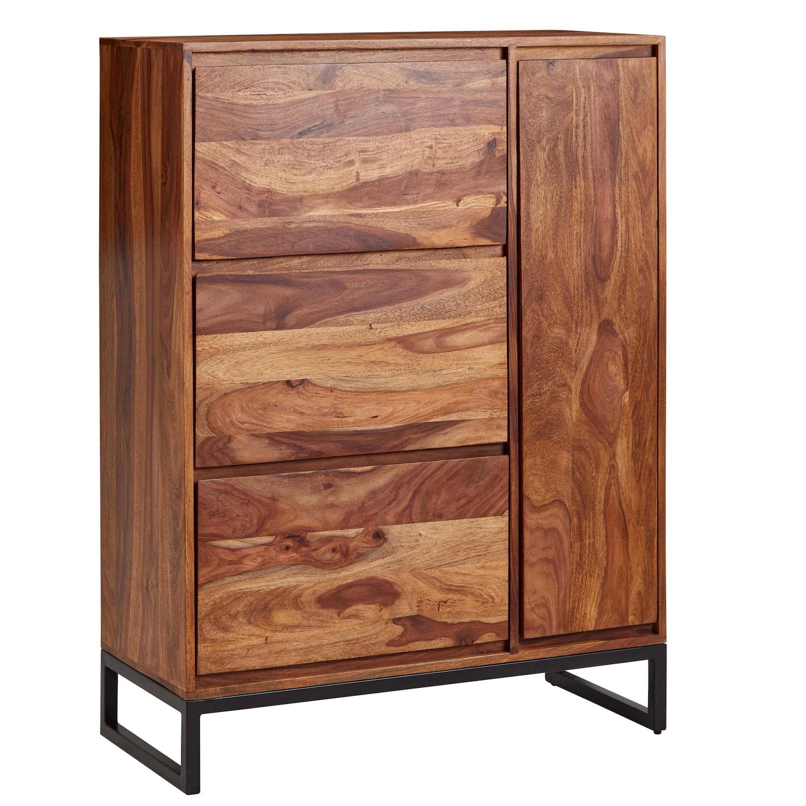 KADIMA DESIGN Schuhschrank Sheesham Massivholz
