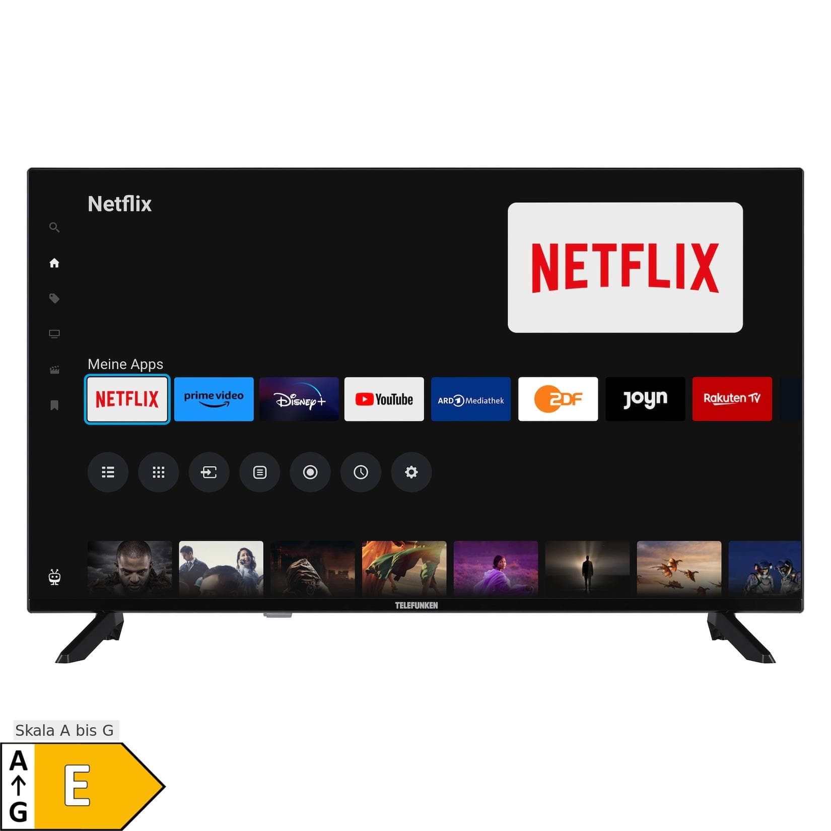 Telefunken D32F751X7CW 32 Zoll Smart TV Full HD HDR