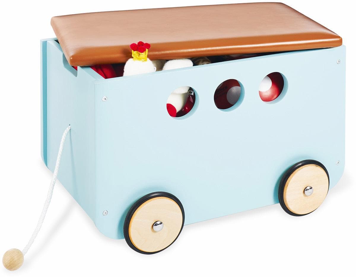 Pinolino® Truhe Jim mit 4 Rollen und Zugseil