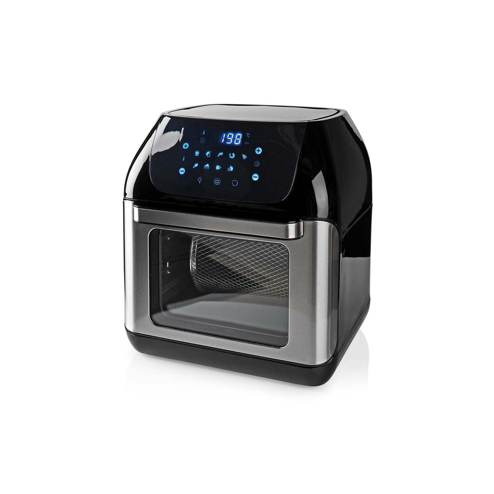 Nedis Heißluft Friteuse 12 l Schwarz Digital Timer