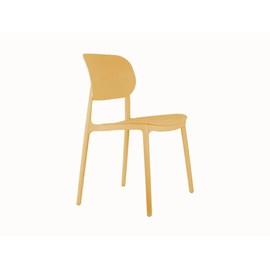 Leitmotiv Esszimmerstuhl Beige Kunststoff