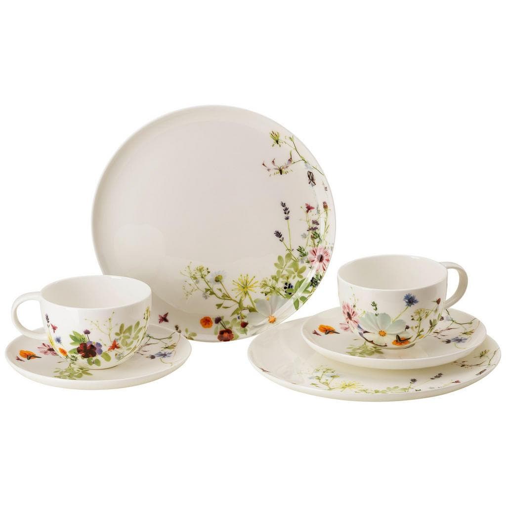 Rosenthal Kaffeeservice Brillance Grand Air 6-teilig Floral Keramik