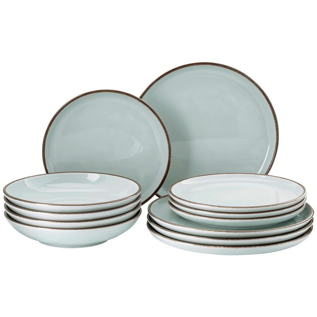 Rosenthal Kombiservice Profi Casual Mint 12-teilig Mintgrau Keramik