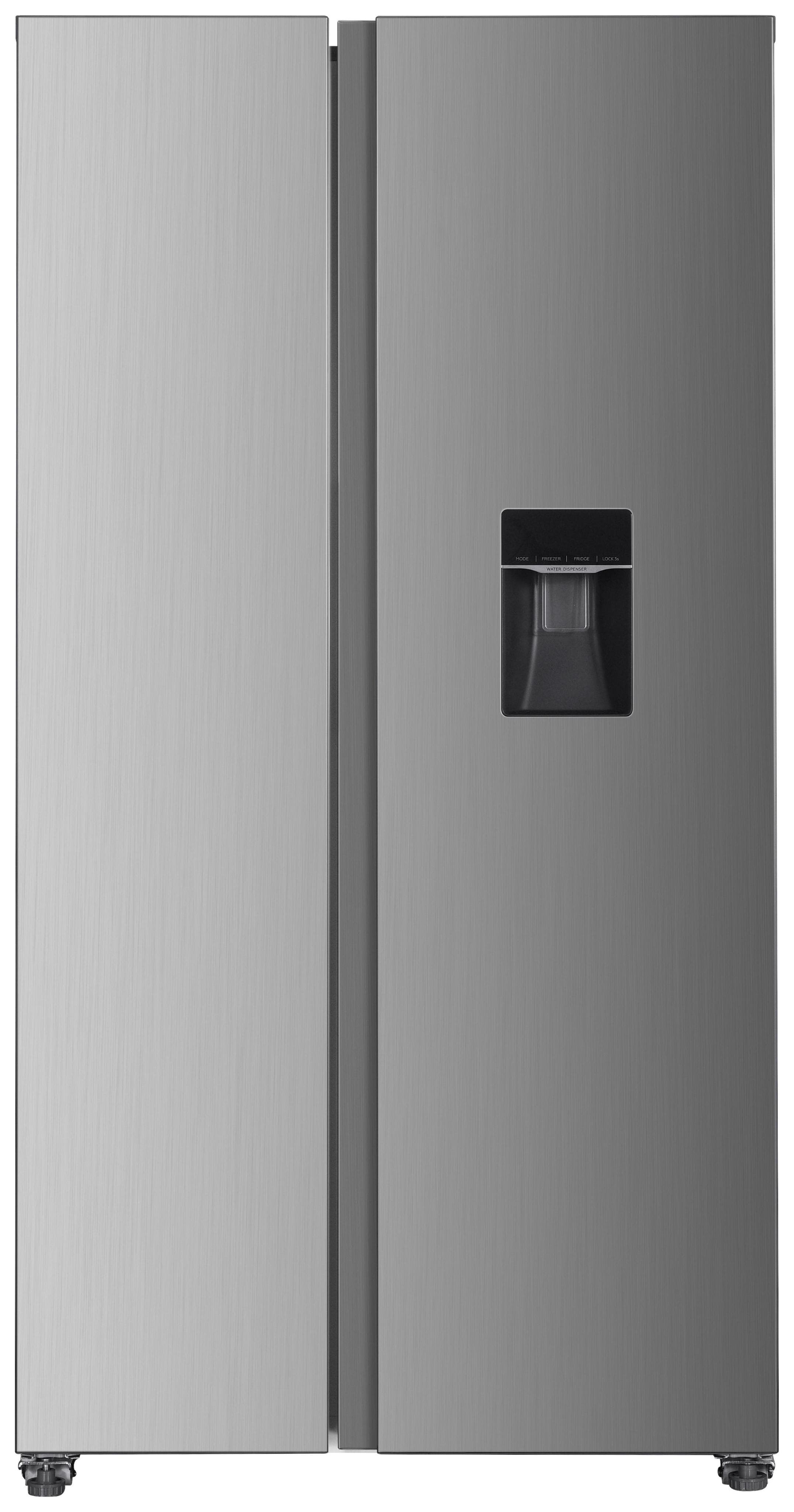 Respekta Side-by-Side Kühlschrank AC178IXWS-16 Edelstahlfarben
