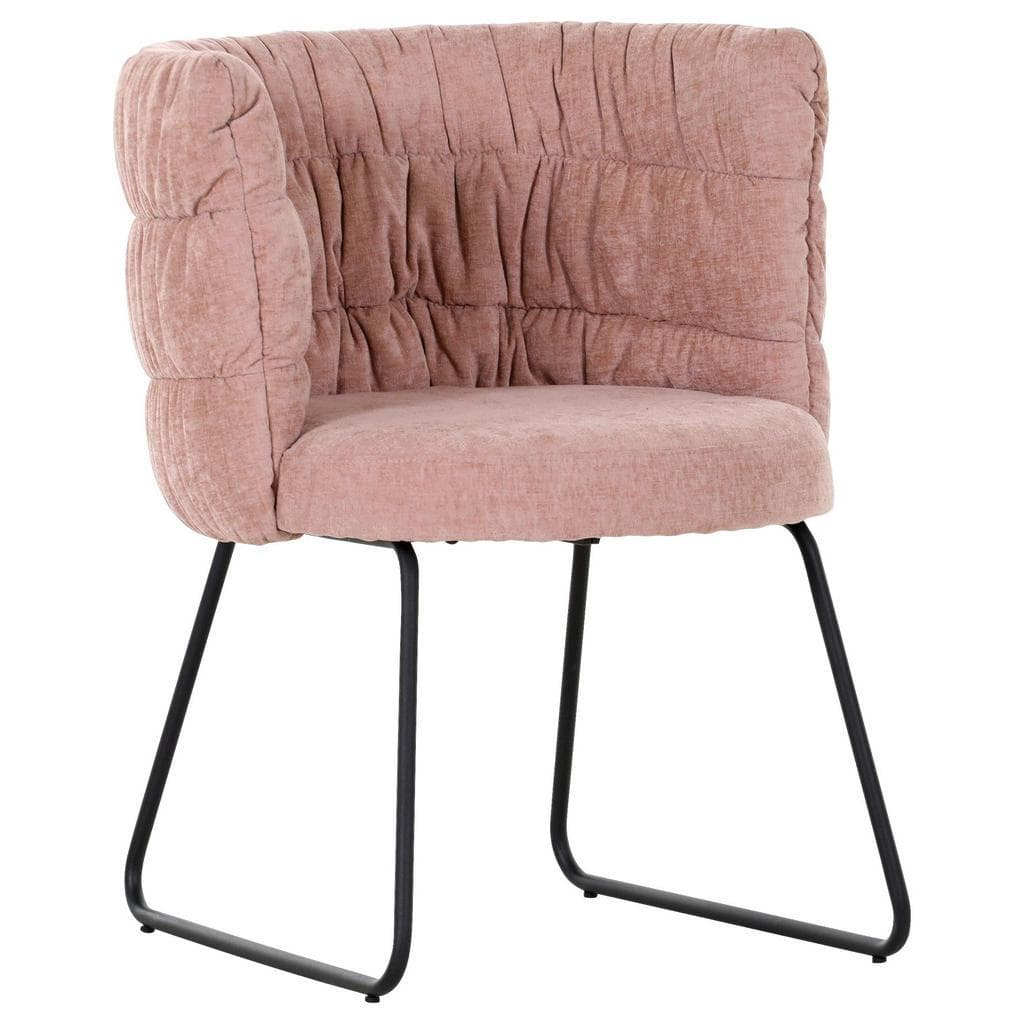 Carryhome Stuhl Rosa Schwarz Stoffauswahl Esszimmer