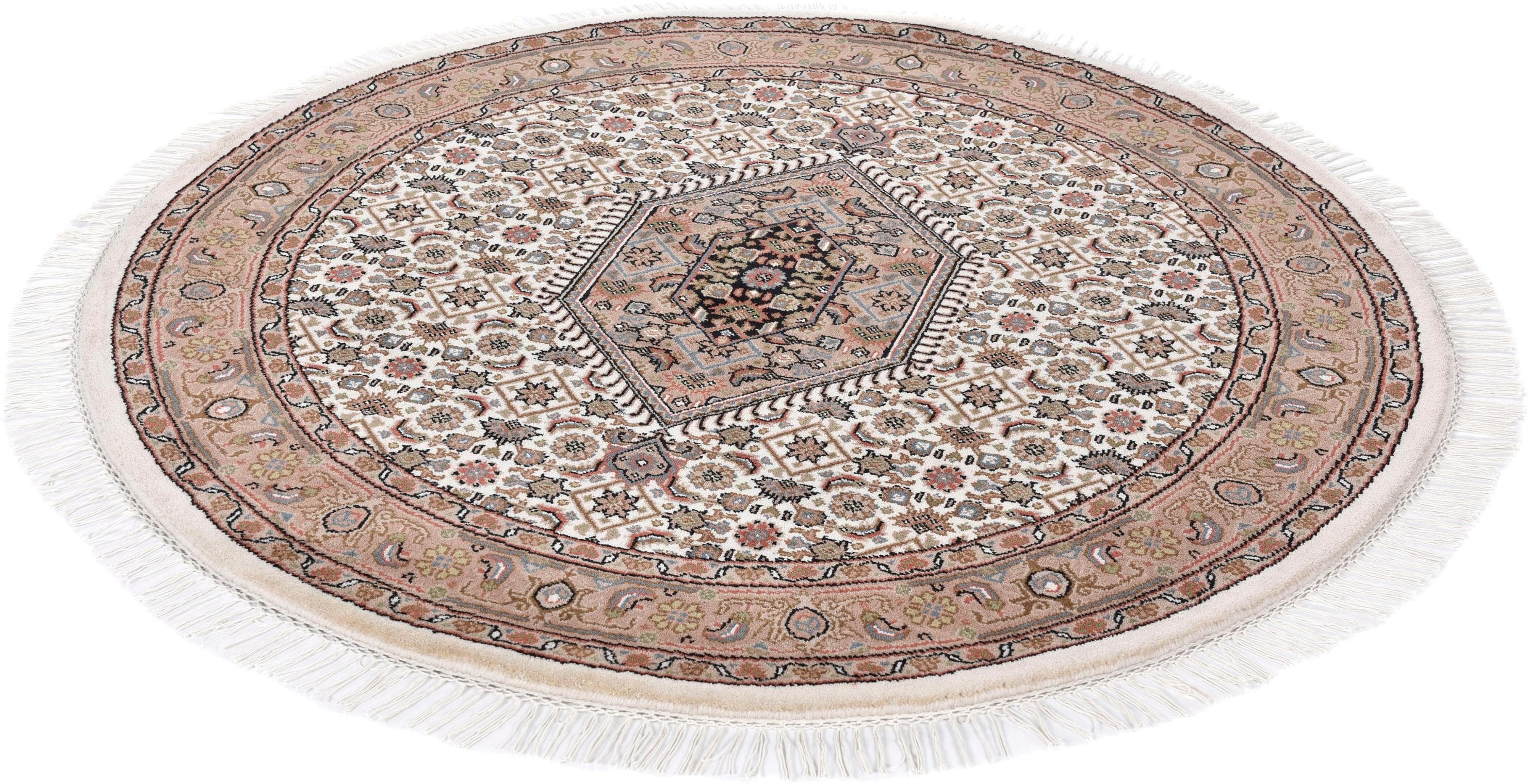 Orientteppich THEKO Benares Bidjar Creme Braun 100cm Wolle