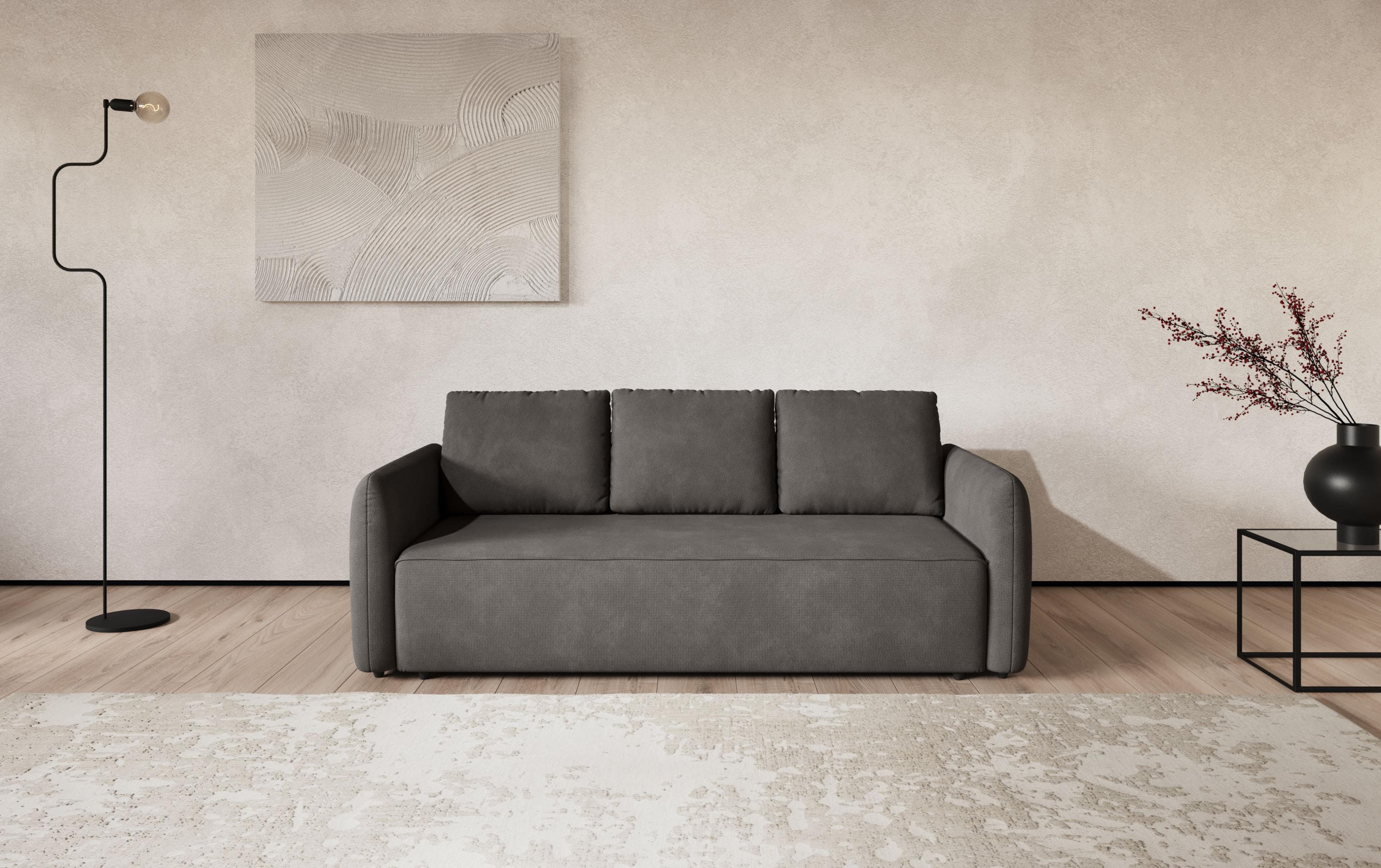 Big-Sofa COTTA Megasofa Flow - Stein/Schwarz