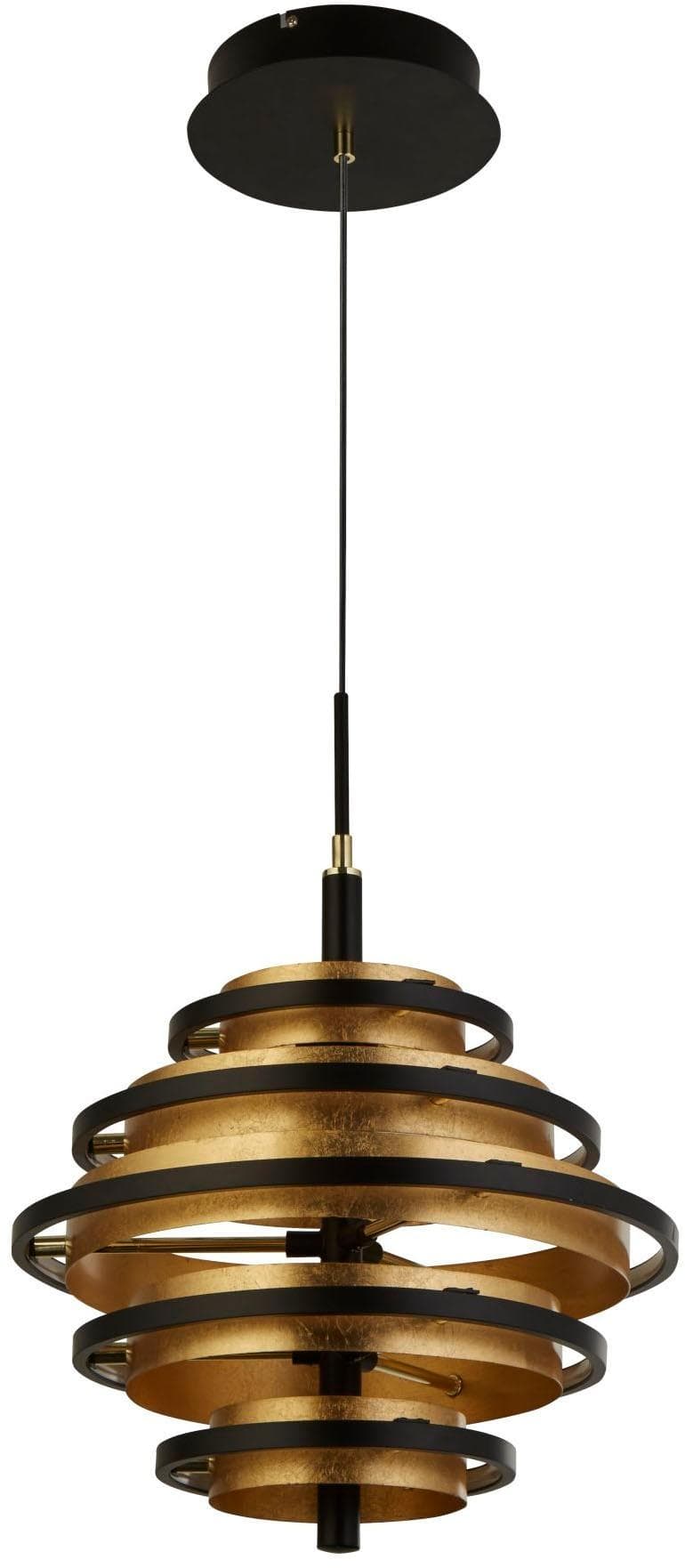 SEARCHLIGHT LED-Hängeleuchte 'Hive' 1-flammig Schwarz/Gold
