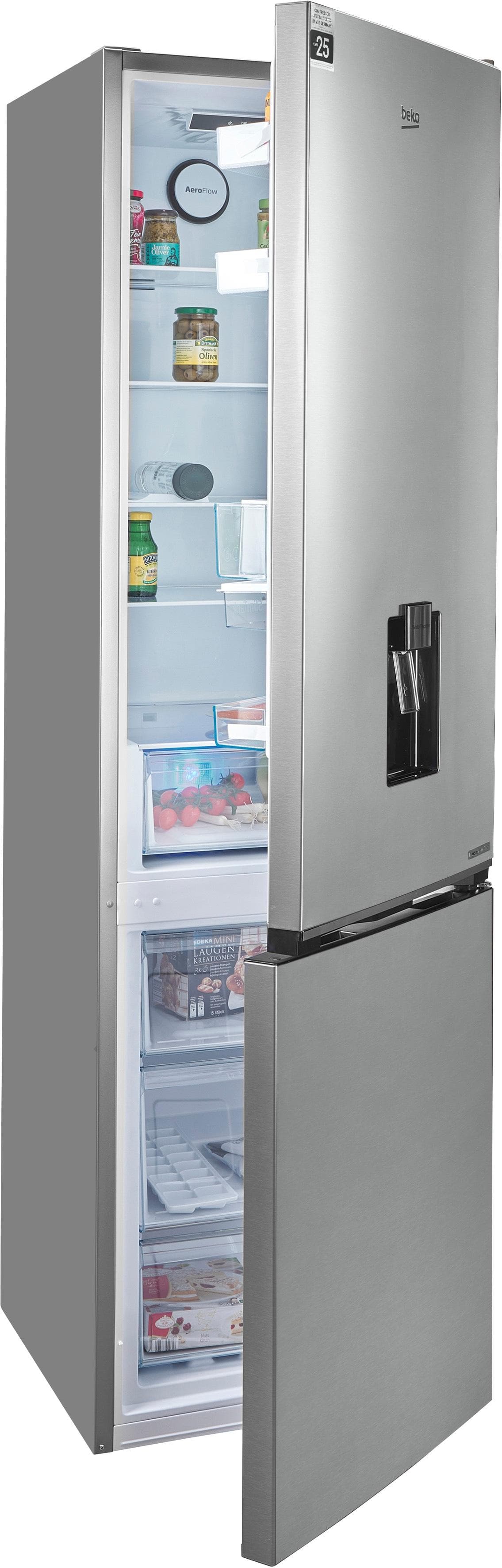 BEKO Kühl-/Gefrierkombination B5RCNA406DHXB1 Edelstahl-Look NoFrost
