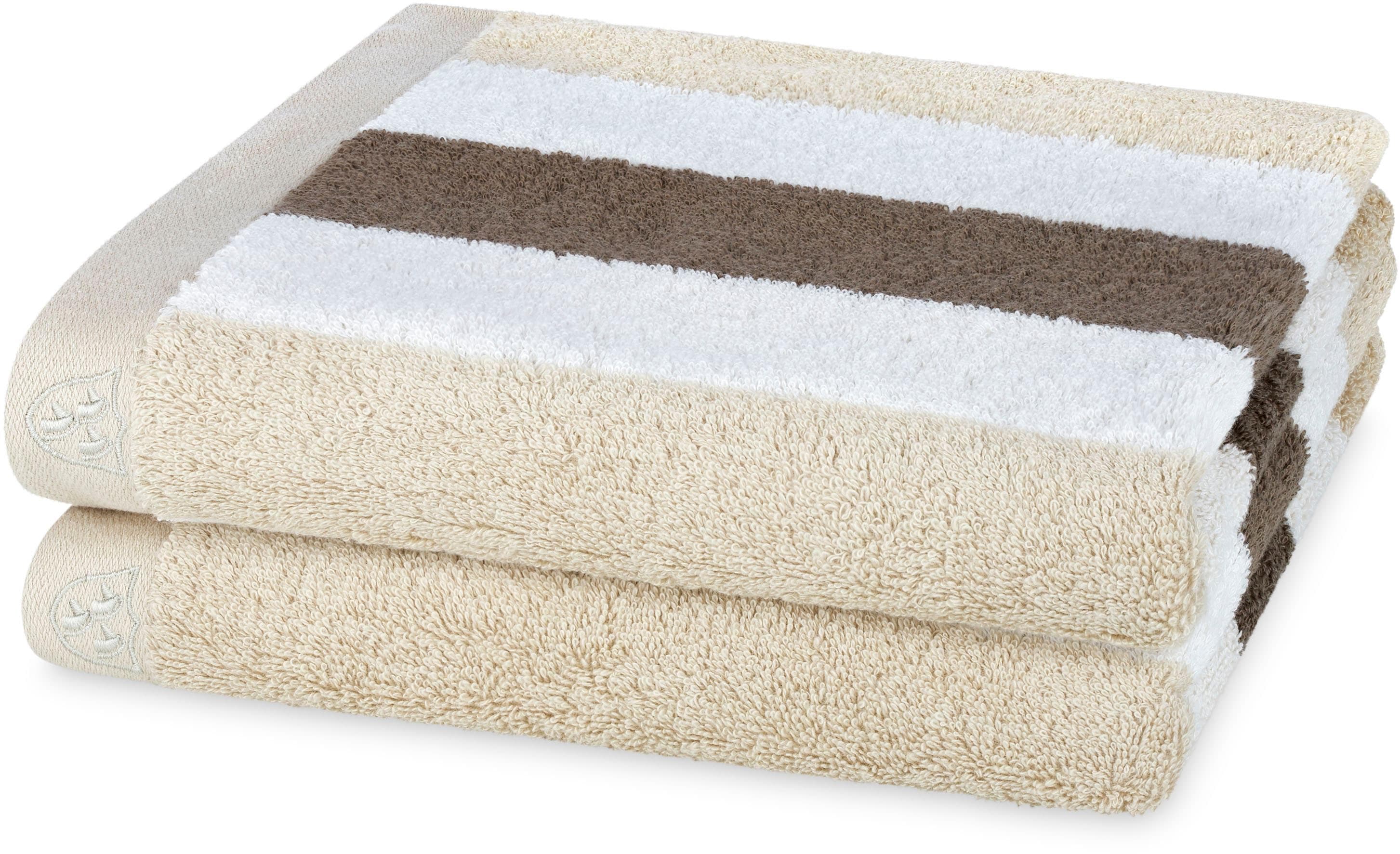 ROSS Handtücher Doubleface Natur 50x100cm Frottier