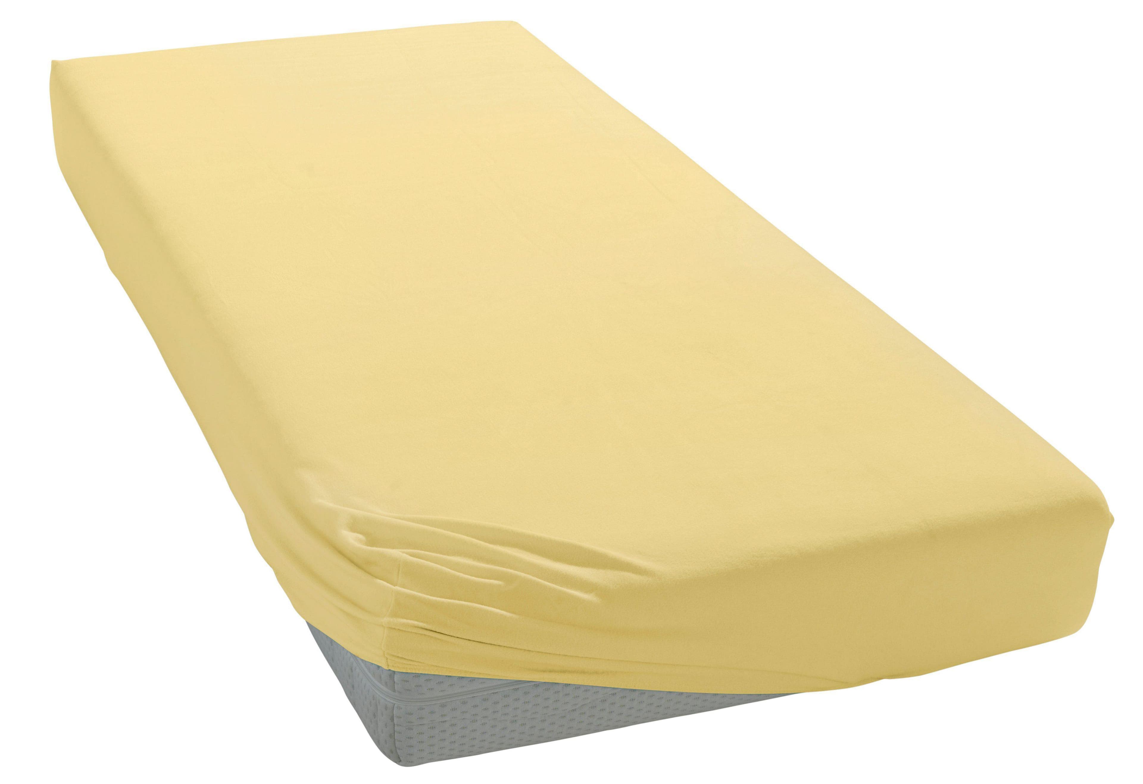 bellana Spannbettlaken Jersey Beige Faltenfrei 175g/m²
