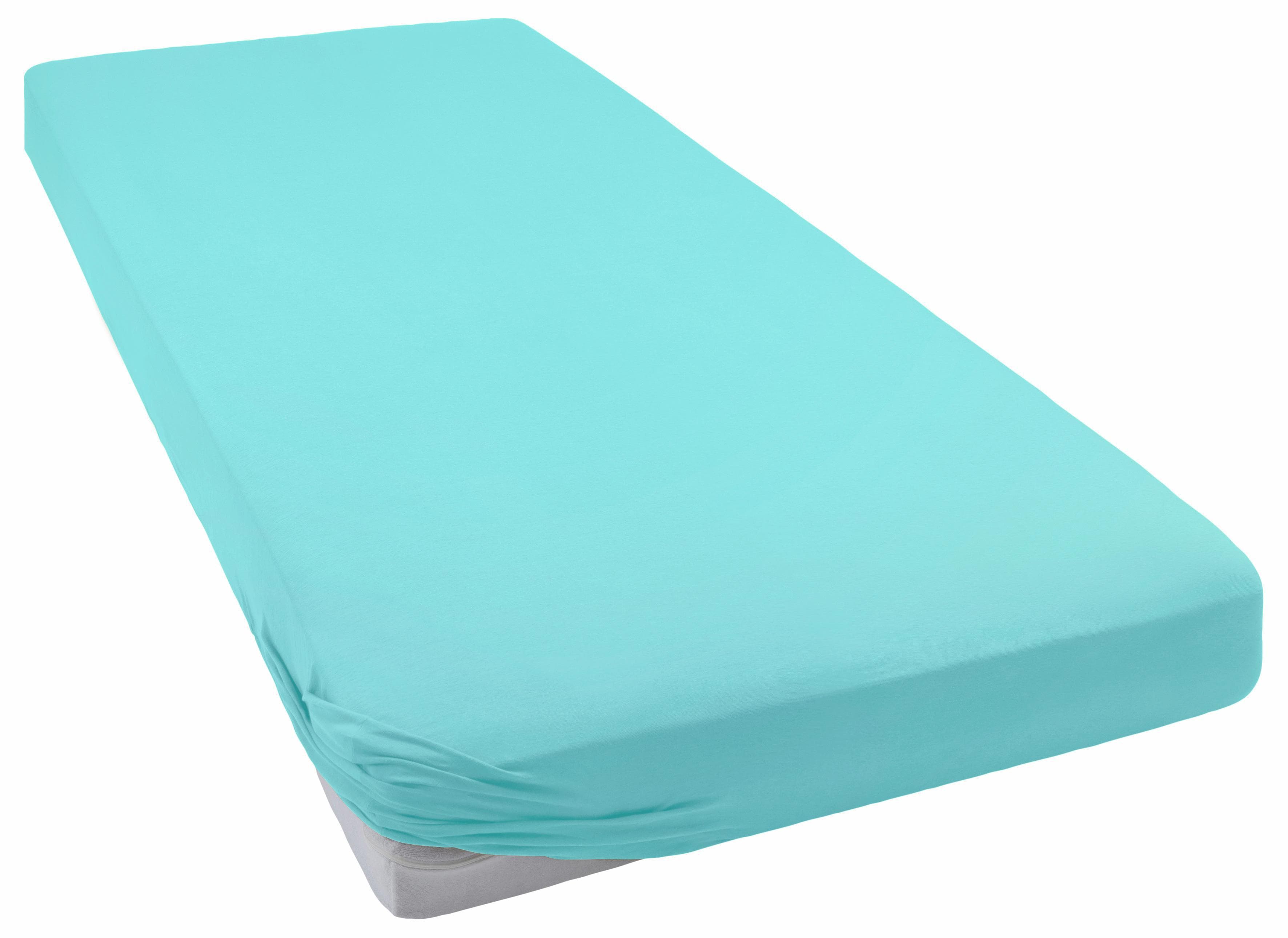 Bellana Spannbettlaken Mako-Jersey 100% Baumwolle Türkis
