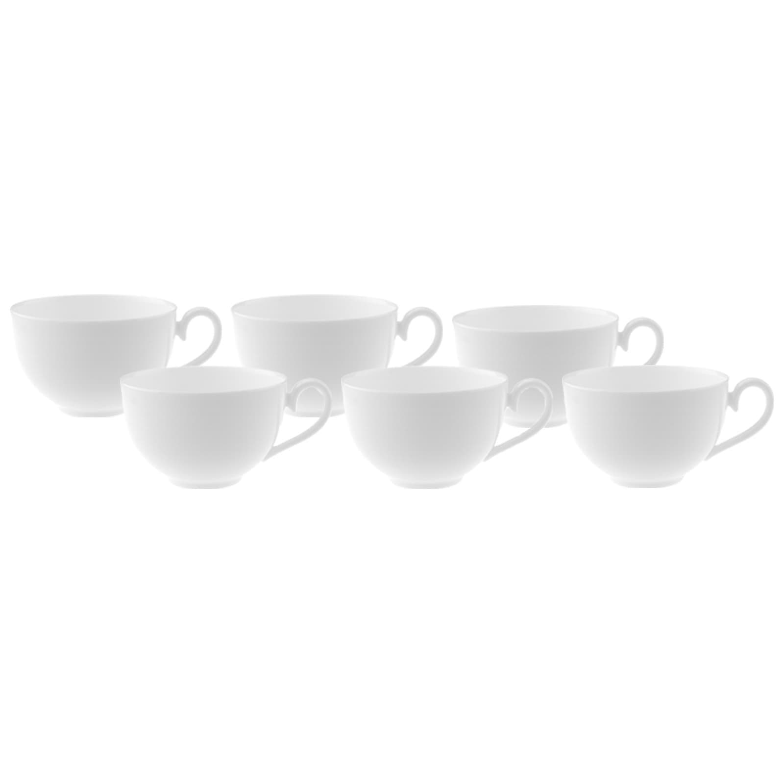 Villeroy & Boch Café au lait Royal Tasse 400 ml 6er Set weiß