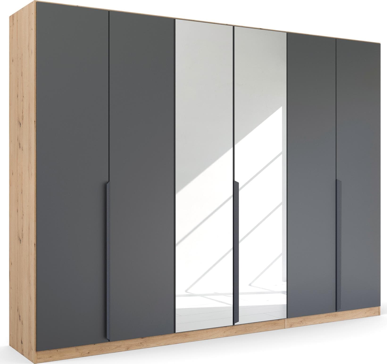 rauch ORANGE Kleiderschrank mit Drehtüren Dunkel & Holz