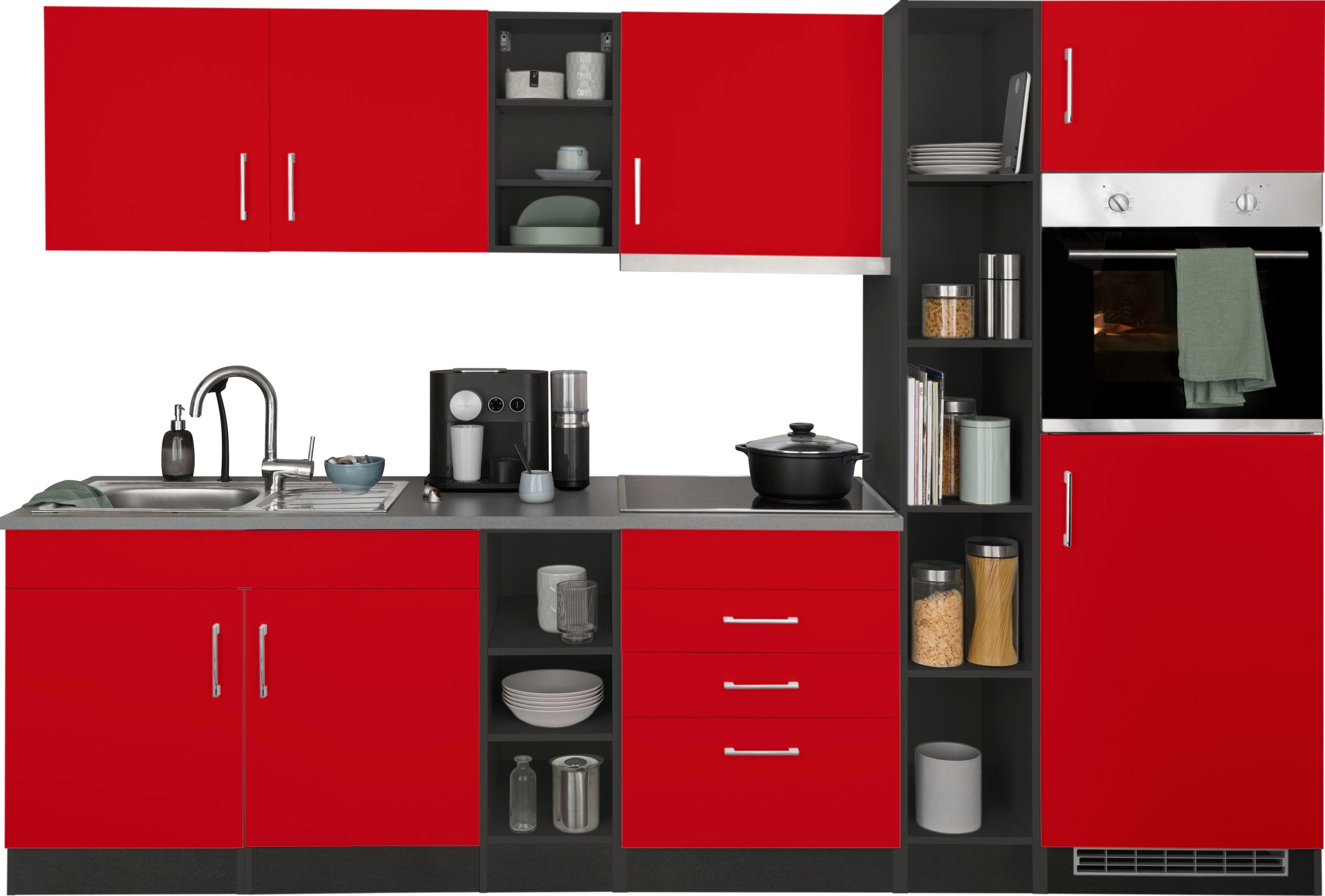 Küchenzeile KOCHSTATION KS-Paris - Komplettküche 280cm