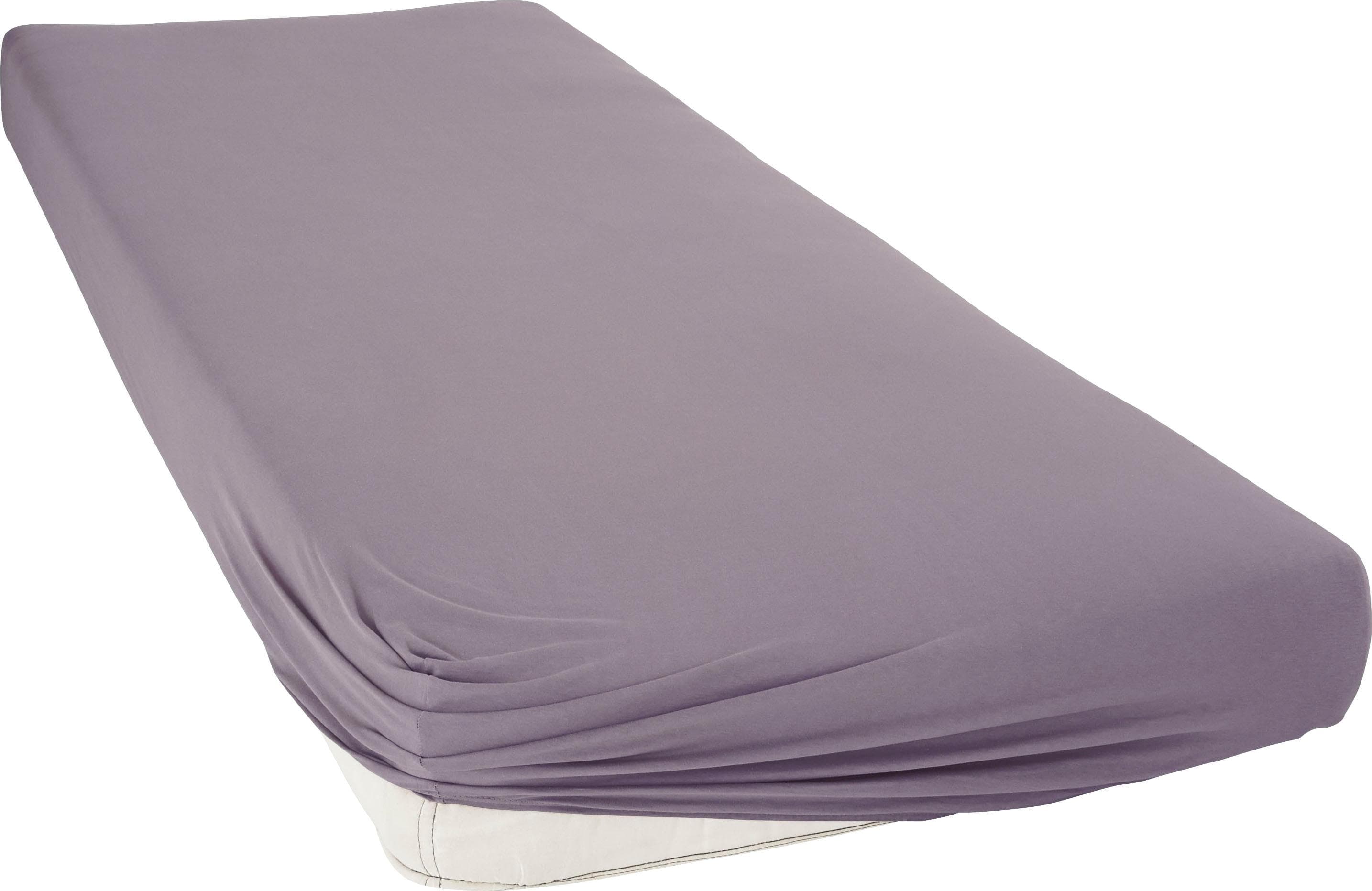 Bellana Spannbettlaken Mako-Jersey 100% Baumwolle Grau