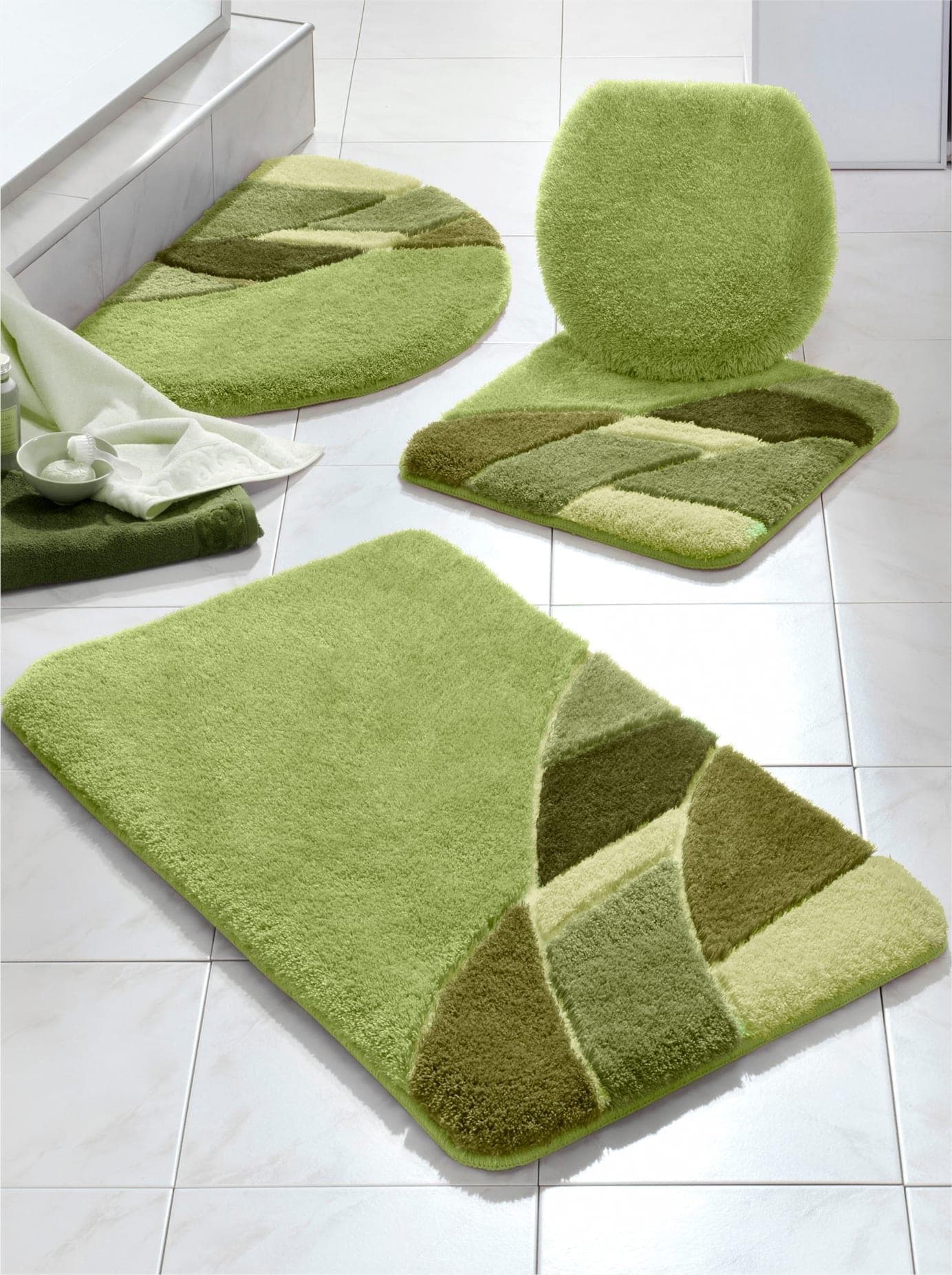 Hagemann Badematte Grün Quadratisch WC-Vorleger